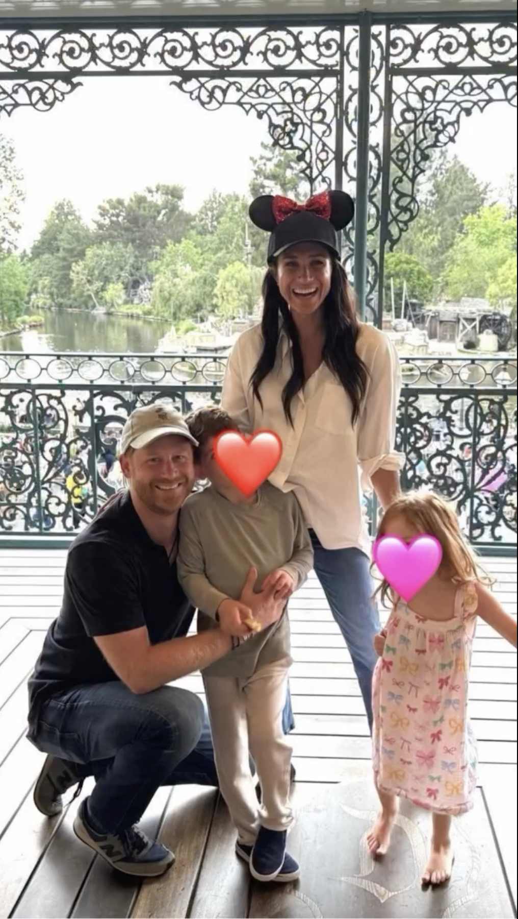 Prince Harry and Meghan, Duchess of Sussex, with their children from a post dated June 7, 2025. | Source: Instagram/meghan
