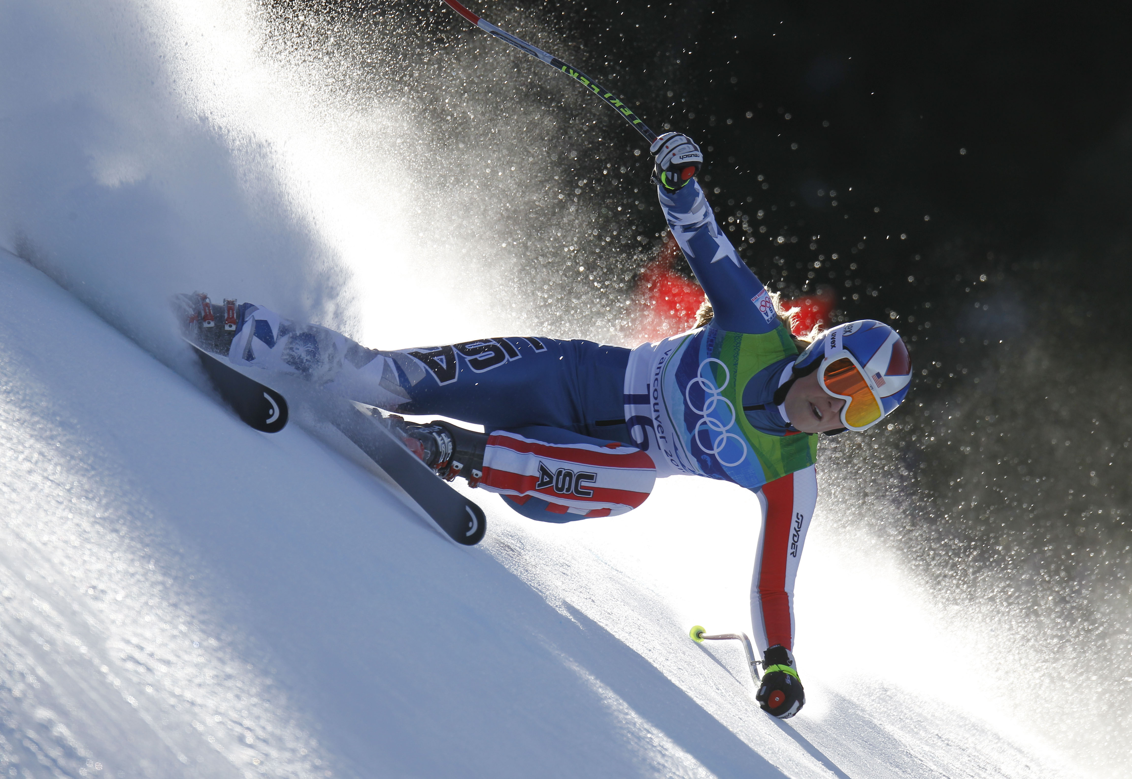 Lindsey Vonn takes the Gold Medal during the Women's Alpine Skiing Downhill at the Vancouver Winter Olympic Games on February 17, 2010 in Whistler Creekside, Canada | Source: Getty Images