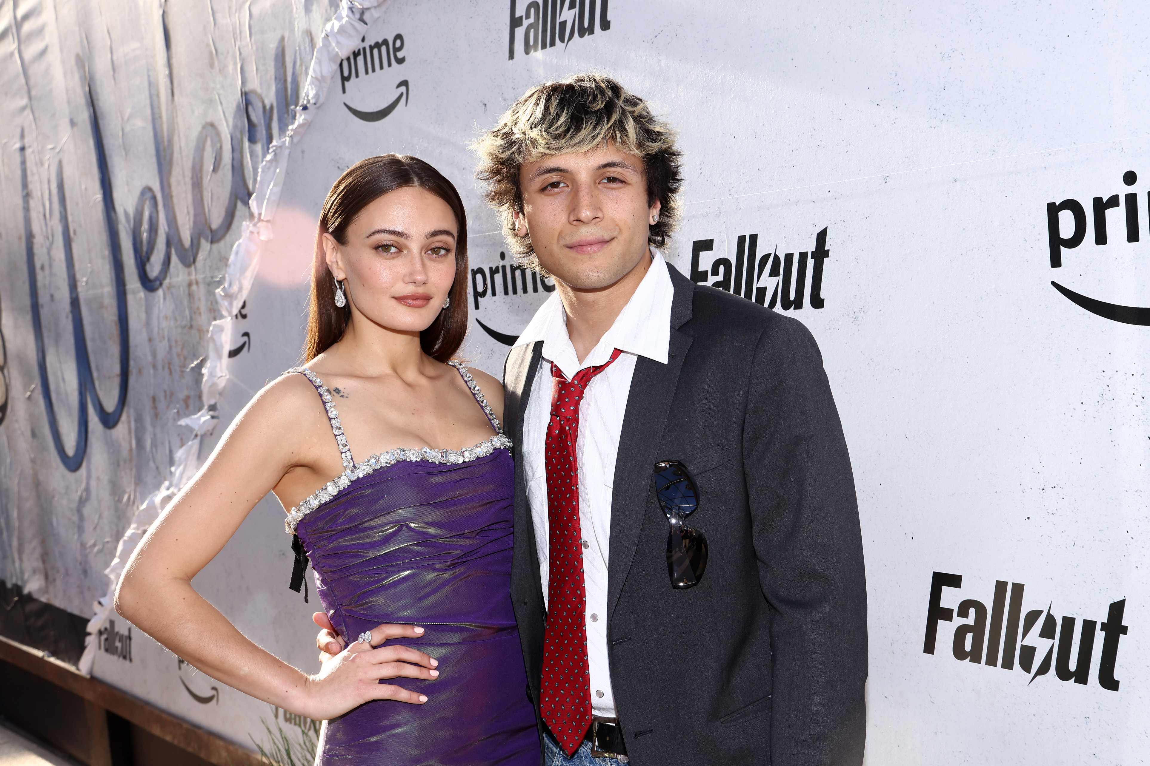 Ella Purnell and Max Bennett Kelly attend the world premiere of "Fallout" at TCL Chinese Theatre on April 09, 2024 in Hollywood, California. | Source: Getty Images
