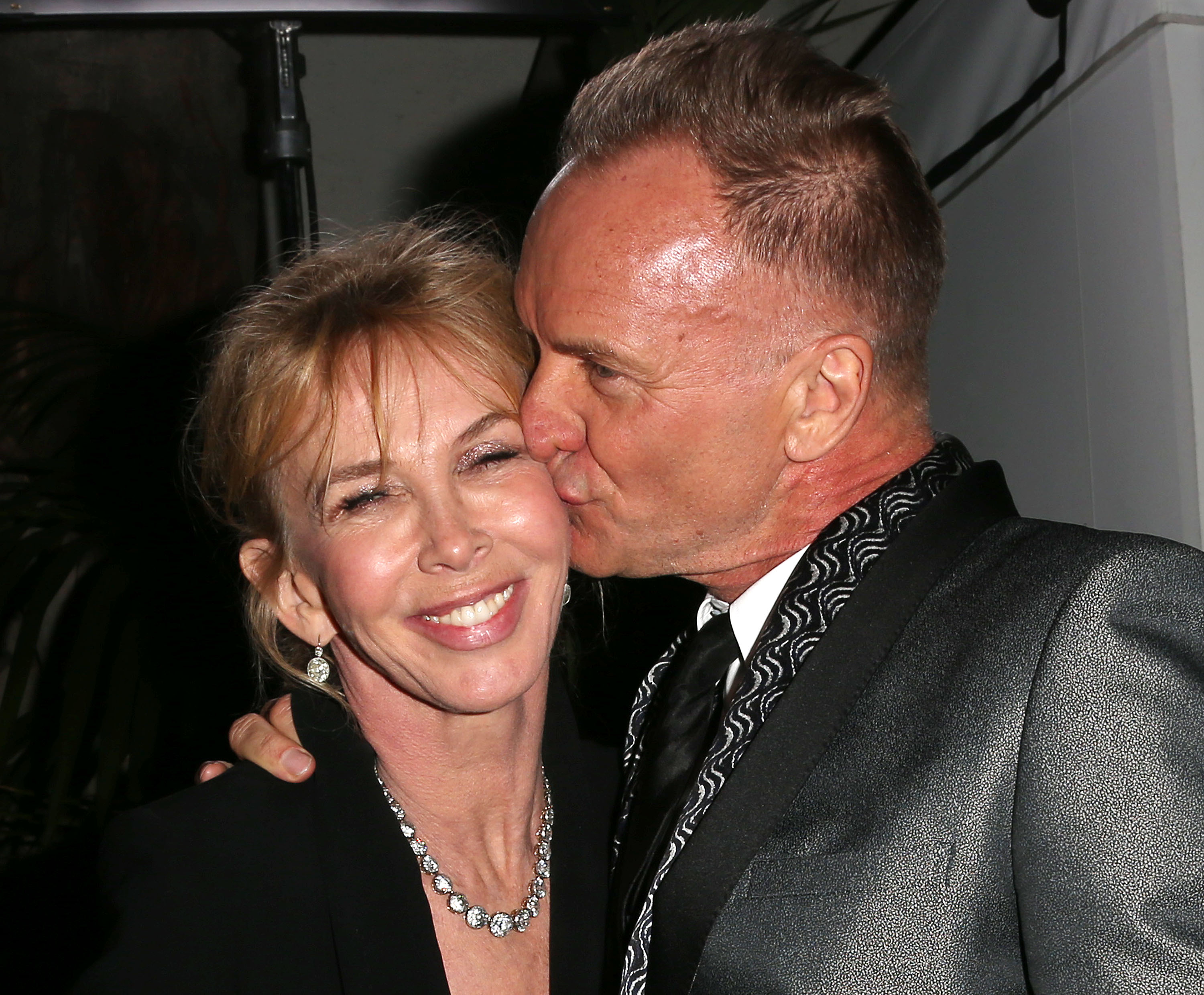 Trudie Styler and Sting at the Warner Music Group's 2013 Grammy Celebration on February 10 in Hollywood, California. | Source: Getty Images