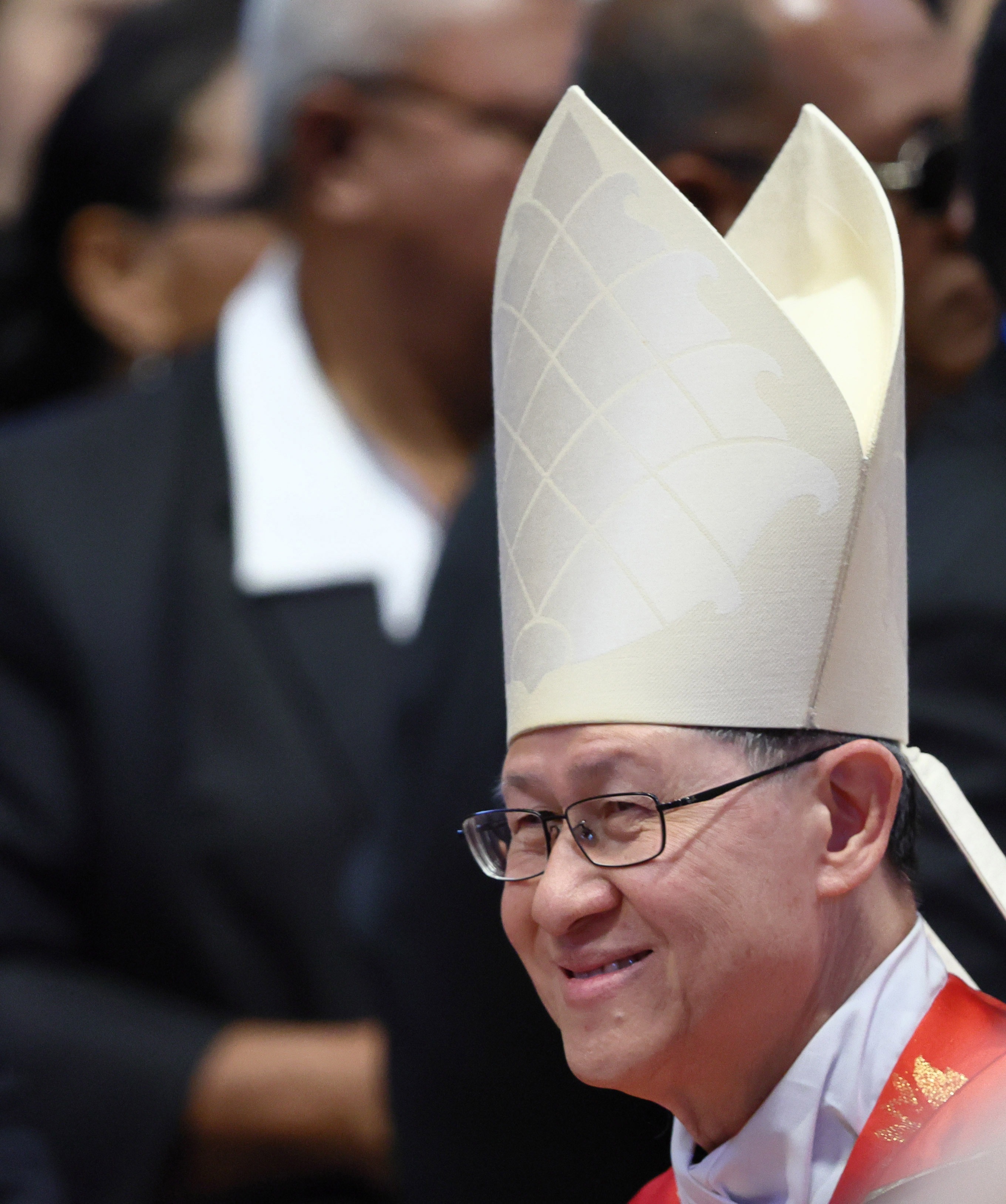 Cardinal Luis Antonio Tagle during the Holy Mass for the election of the Roman Pontiff in St. Peter's Basilica, Vatican City, on May 7, 2025 | Source: Getty Images