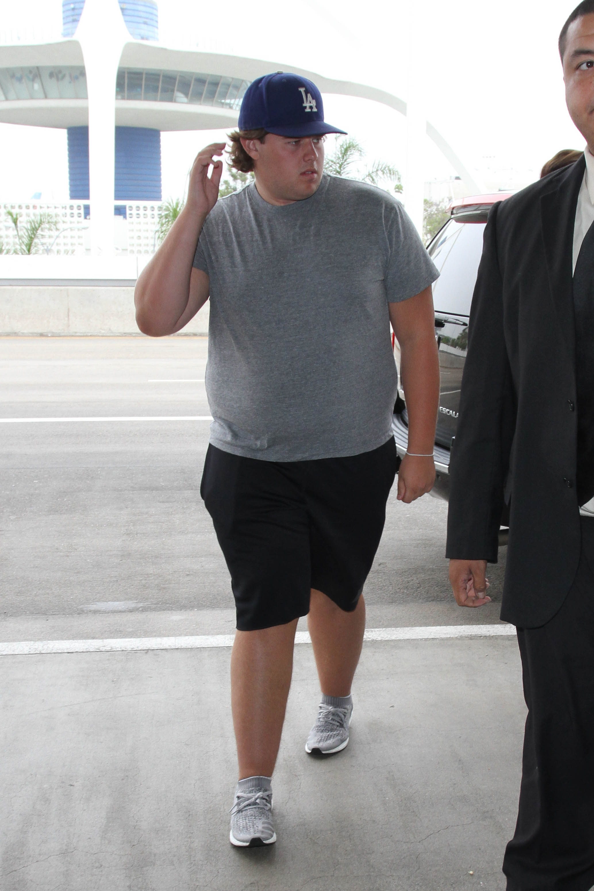 Christopher Schwarzenegger seen at LAX on August 31, 2016, in Los Angeles, California | Source: Getty Images