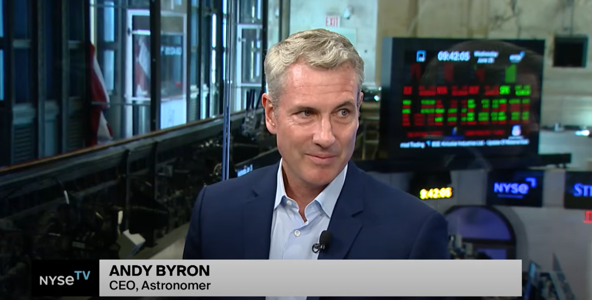 CEO Astronomer, Andy Byron in an interview with NYSETV, from a YouTube post dated June 25, 2025 | Source: YouTube/NYSETV