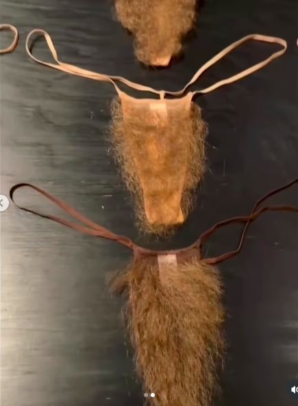 A row of faux fur thongs from SKIMS' new underwear collection, posted on October 14, 2025. | Source: Instagram/straightouttathe6ixtv