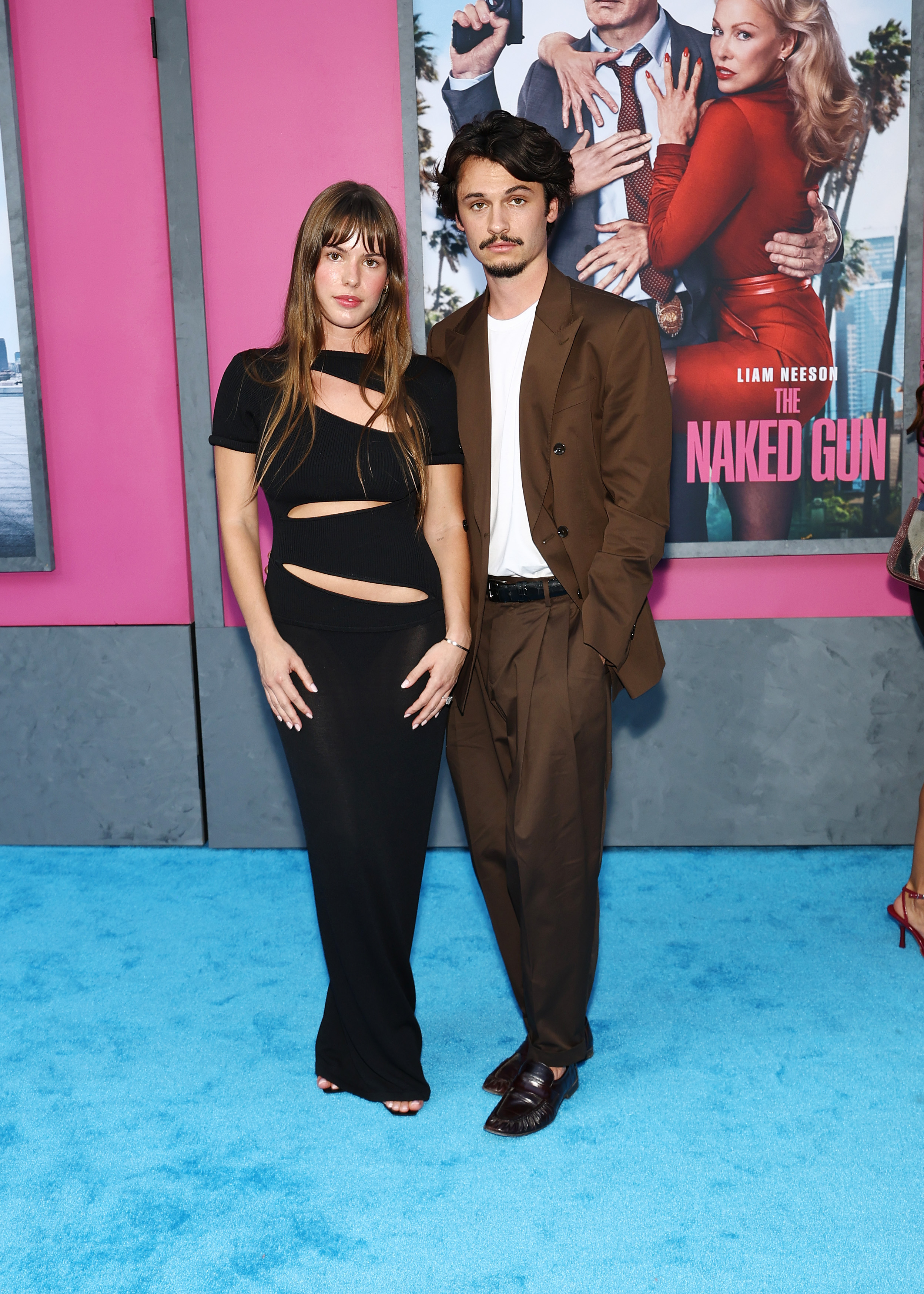 Dylan Lee and Paula Bruss attended "The Naked Gun" premiere together in 2025, years after the Malibu neighbors’ friendship had blossomed into a lasting romance. | Source: Getty Images