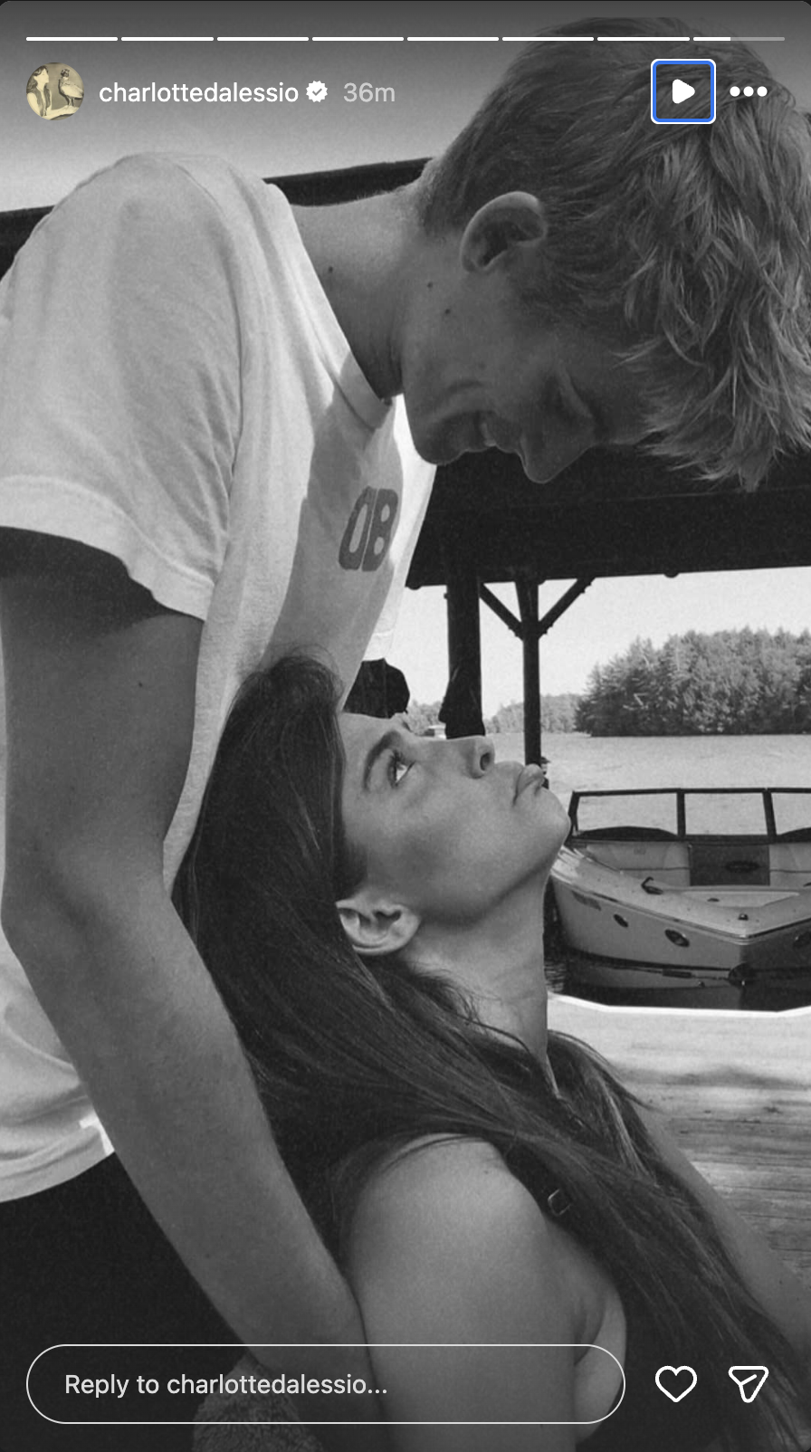 Charlotte also shared another intimate throwback from their time together, adding to a collection that revisited their younger years as a couple. Her posts ultimately framed Presley not simply as an ex, but as someone whose life and memory she still deeply valued. | Source: Instagram/charlottedalessio