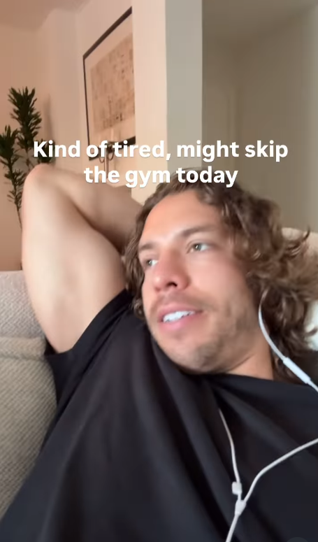 Joseph Baena relaxing on a couch. From an Instagram Reel dated July 15, 2025. | Source: Instagram/joebaena