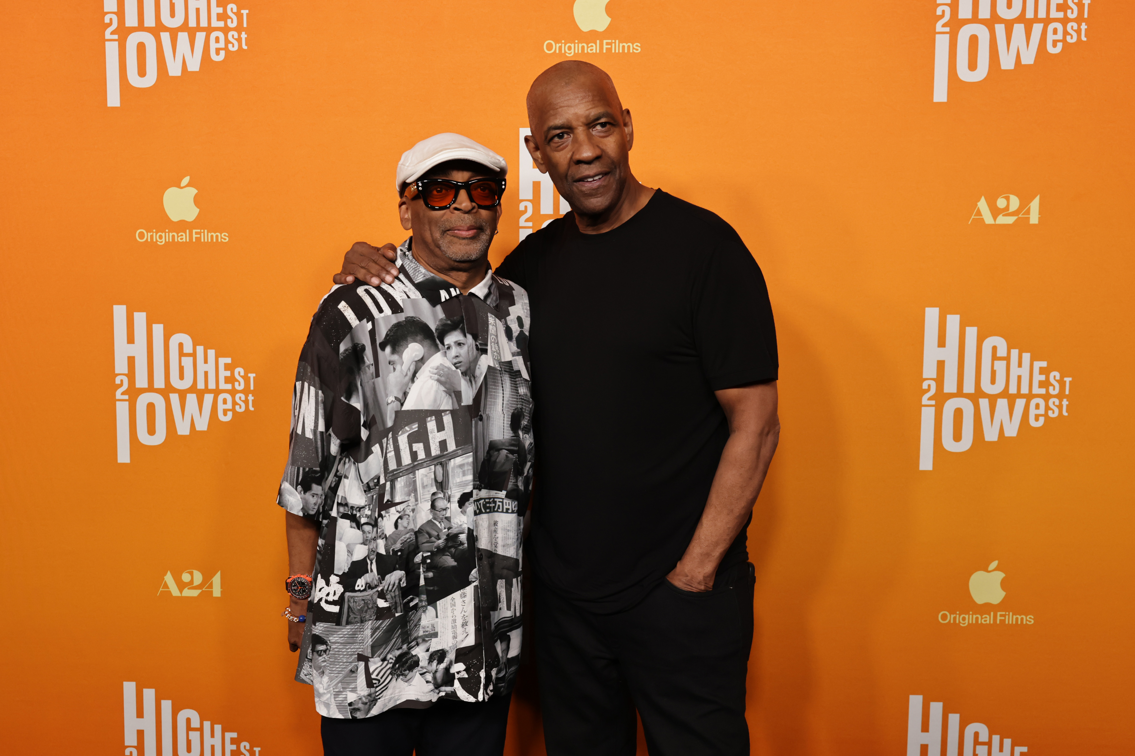 Spike Lee and Denzel Washington seen at Apple Original Films and A24's "Highest 2 Lowest" Los Angeles Special Screening on August 13, 2025. | Source: Getty Images