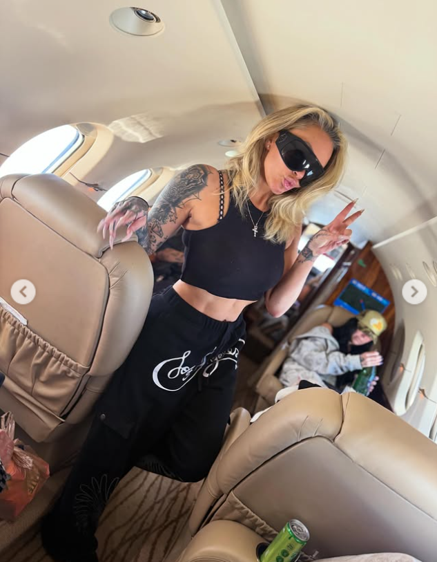 Bunnie XO poses inside a private jet in a social media photo shared amid a period of intense public attention. The podcast host has built a reputation for projecting confidence and resilience, often sharing glimpses of her life while keeping followers guessing about what she may — or may not — be trying to say. | Source: Instagram/xomgitsbunnie