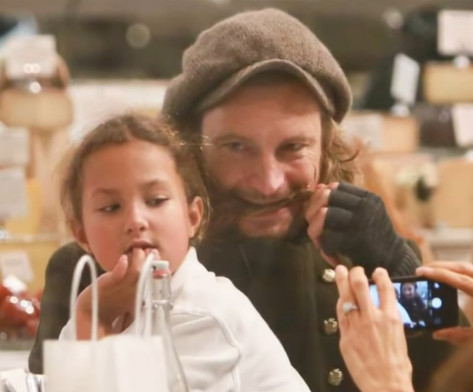 Nahla Ariela with her dad Gabriel Aubry as seen in a video dated December 8, 2014