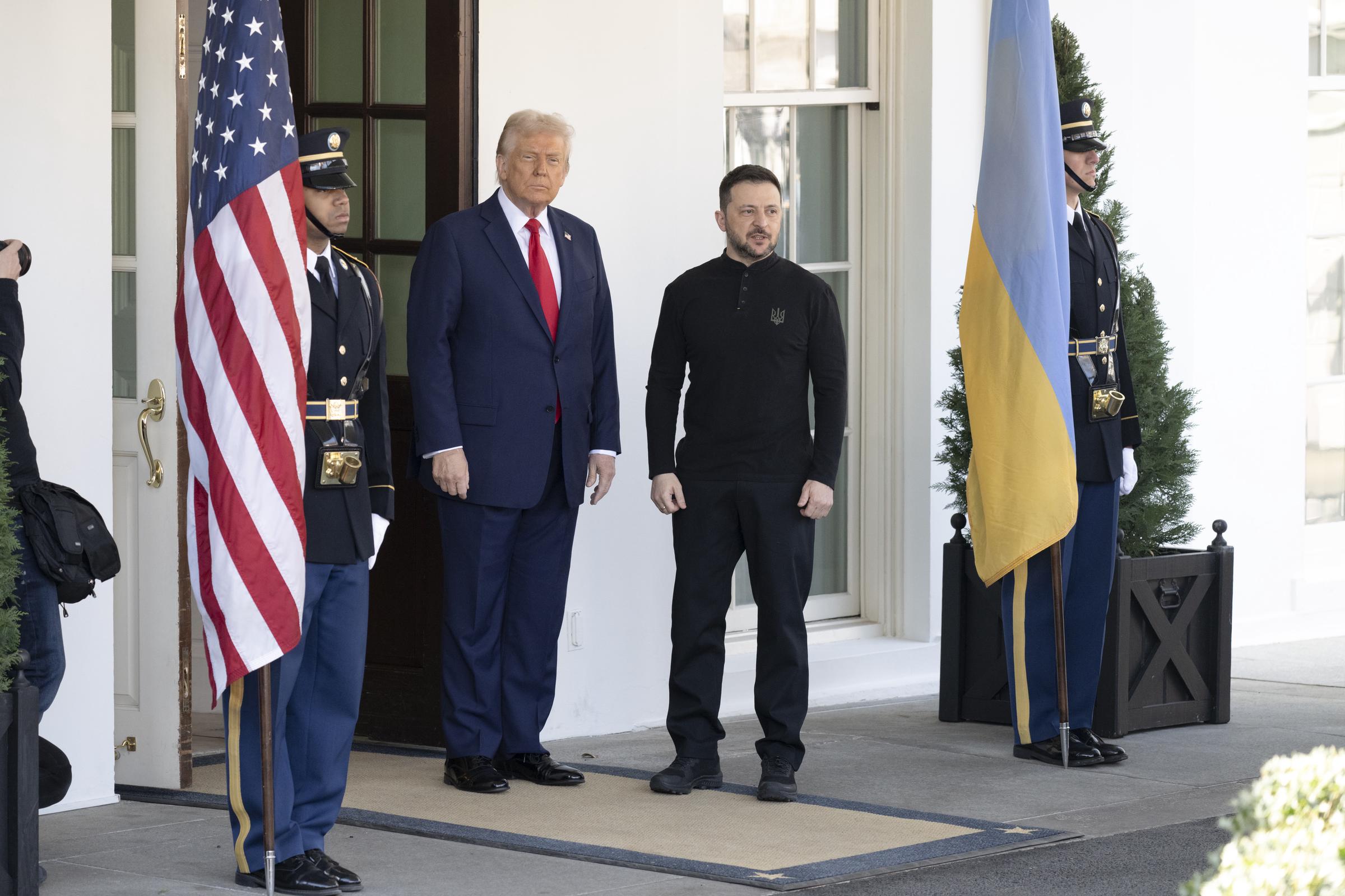 President Donald Trump meets with Ukraine President Volodymyr Zelenskyy at the White House in Washington, D.C. on February 28, 2025 | Source: Getty Images