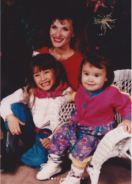 A screenshot of the child star with her mother and older sister from a post dated September 14, 2024. | Source: Instagram/ddlovato