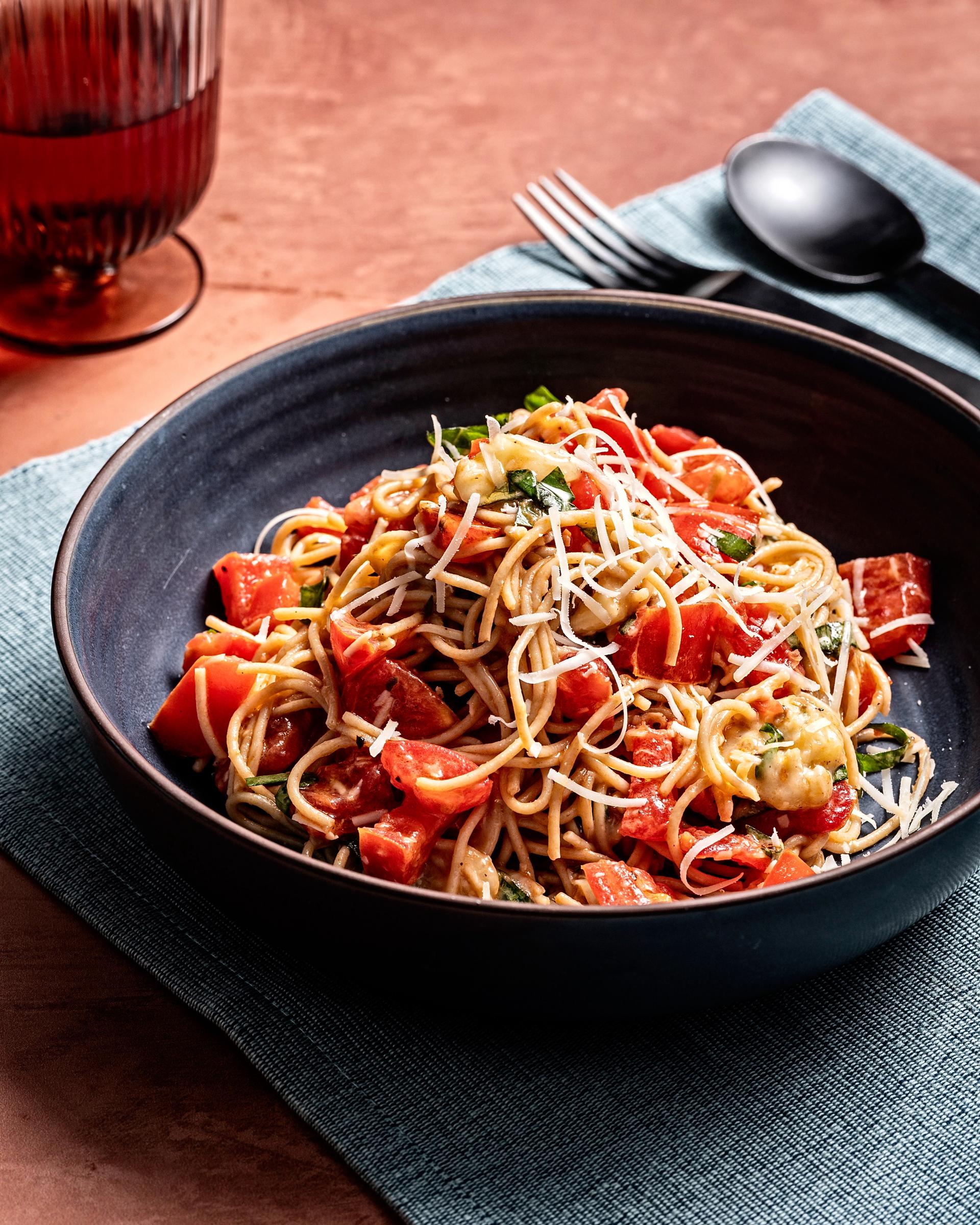 Pasta with tomato, garlic, and brie in Washington, D.C., on June 23, 2025 | Source: Getty Images