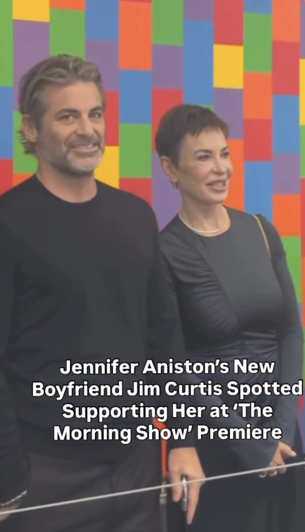 Jennifer Aniston celebrated the fourth season of "The Morning Show" at the Museum of Modern Art, where she was joined by her boyfriend, Jim Curtis, for the special occasion. From a post dated September 8, 2025. | Source: Instagram/people