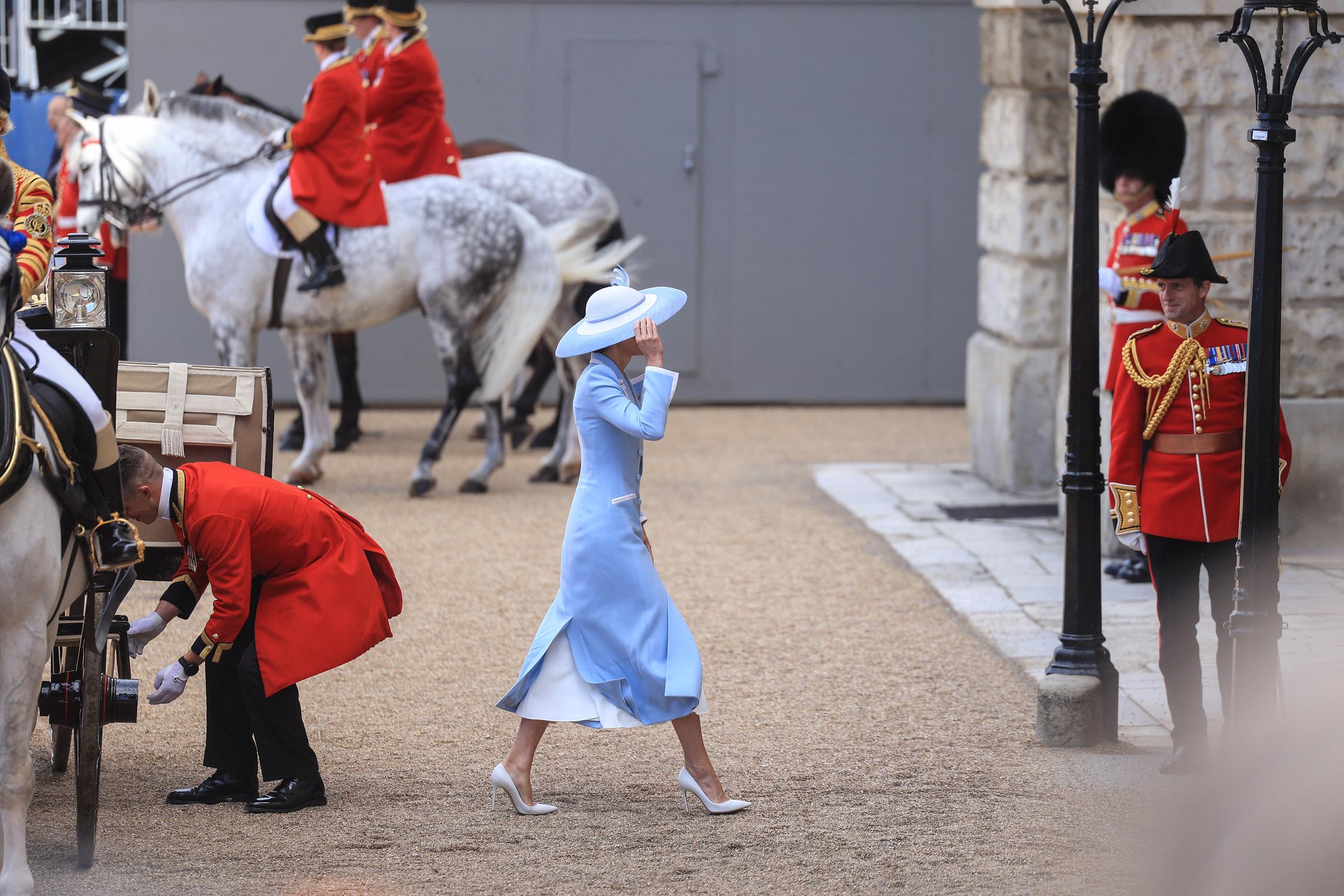 She arrived looking remarkably similar to Princess Diana in a tailored ensemble for Trooping the Colour at Buckingham Palace on June 13, 2026, in London, England. | Source: Getty Images