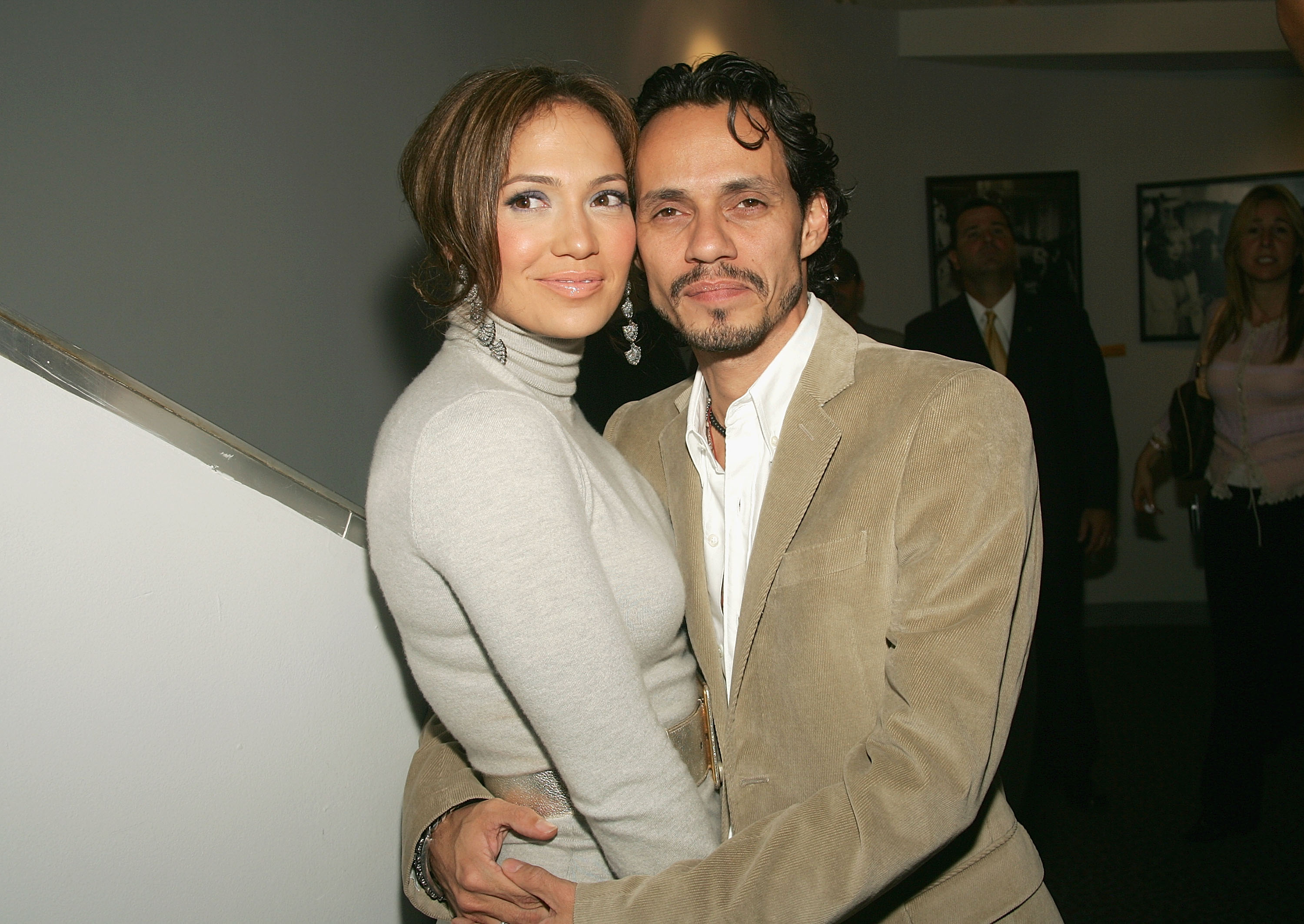 Marc Anthony is the father of her twins. At this event, the former couple attended the premiere of "An Unfinished Life" on September 7, 2005, in New York City, New York. | Source: Getty Images
