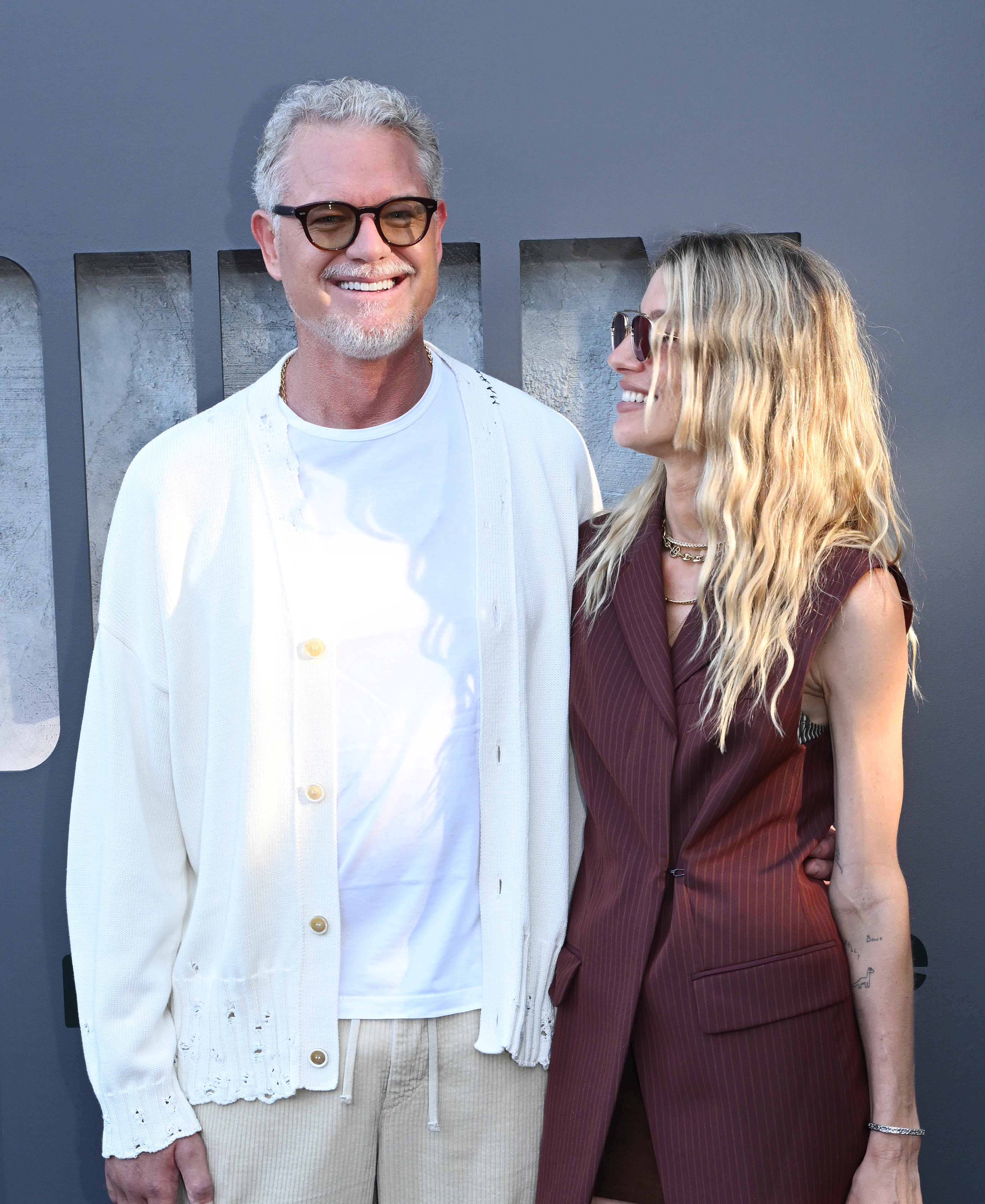 Eric Dane, Janell Shirtcliff at Prime Video's "Countdown" Los Angeles premiere held at the Harmony Gold Theater in Los Angeles, California. | Source: Getty Images