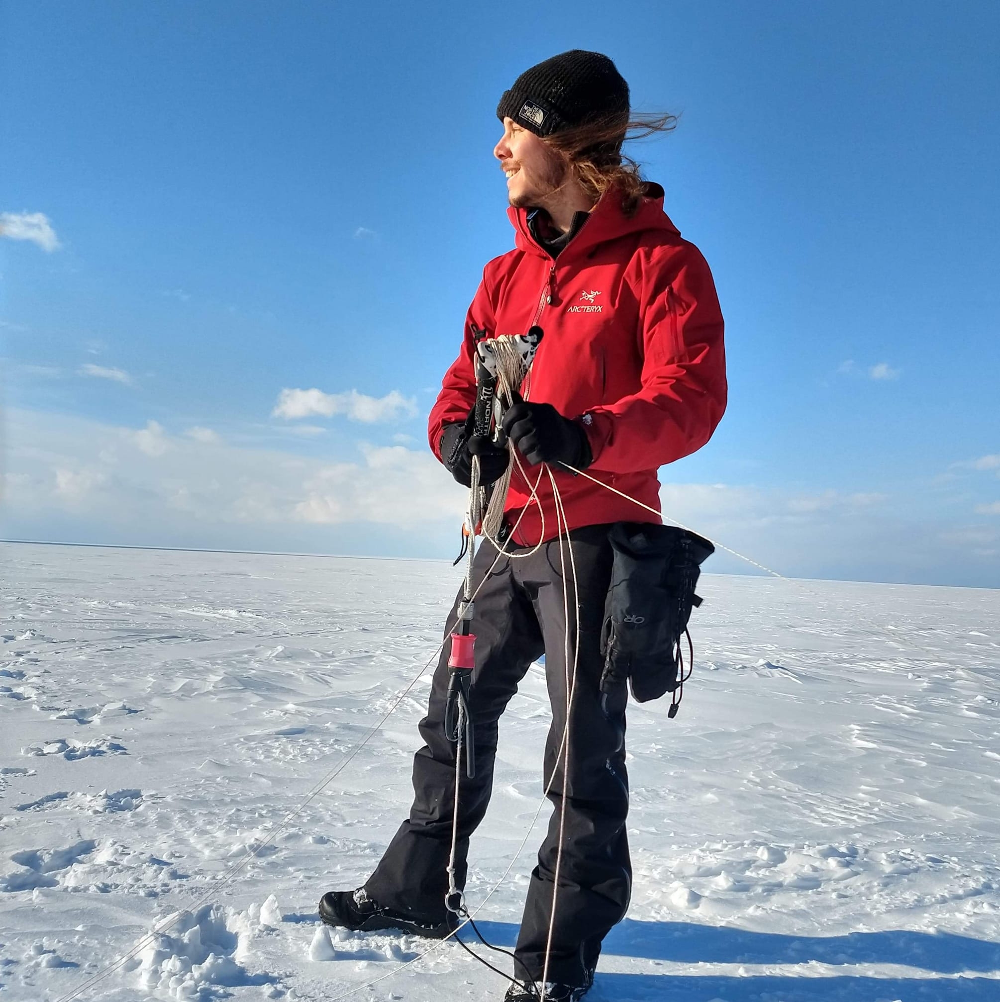 Antoine Forest poses in snow climbing gear in a post on February 20, 2021 | Source: Facebook/Antoine Forest