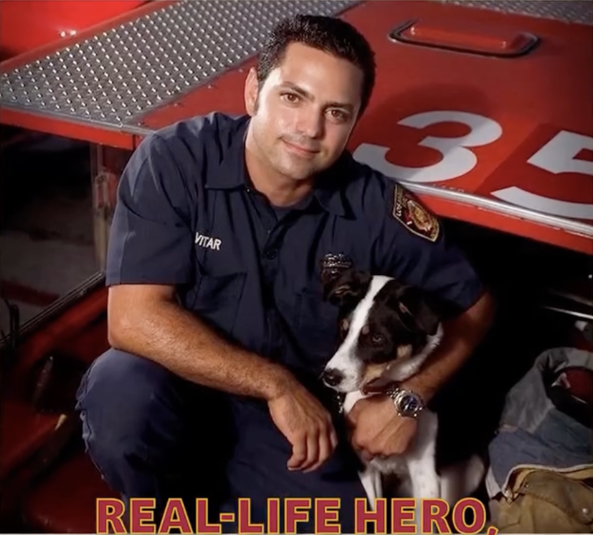 Mike Vitar found a new calling years after audiences knew him as Benny Rodriguez in "The Sandlot." His former co-star Patrick Renna later highlighted Vitar's work as a firefighter while sharing this image. | Source: Instagram/patrickrenna