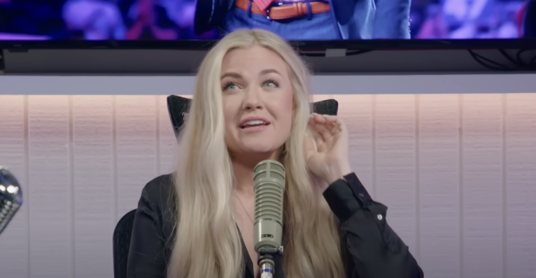 Erika Kirk on "The Charlie Kirk Show" on September 26, 2025 | Source: Youtube/Charlie Kirk