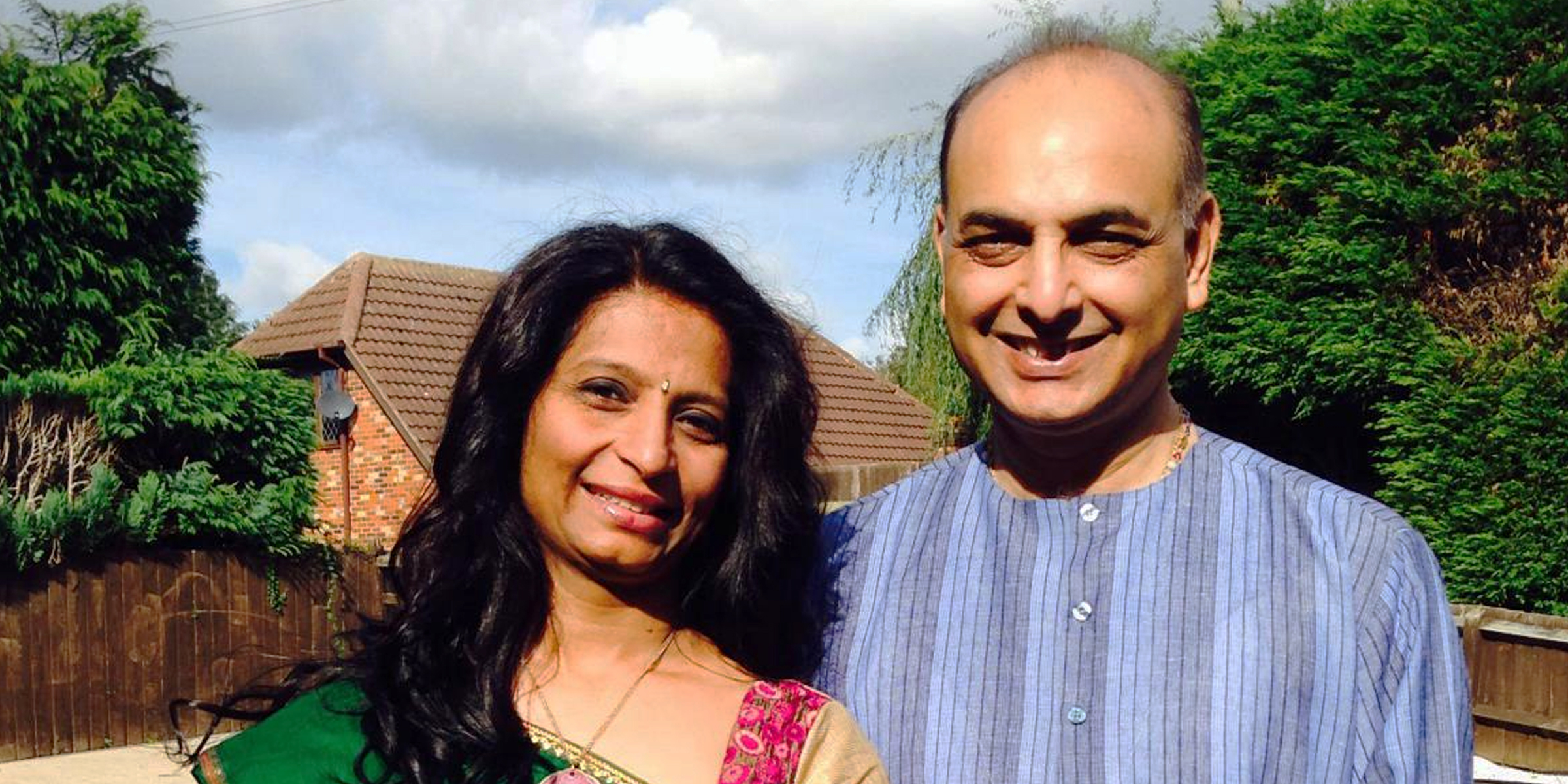 Raxa Modha and her late husband, Kishor Modha | Source: Facebook/RaxaModha