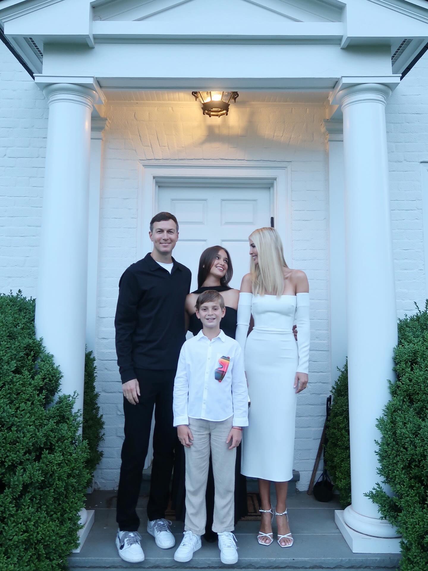Jared Kushner, Arabella Rose, Ivanka Trump and Joseph Frederick, from a post dated June 9, 2025 | Source: X/IvankaTrump