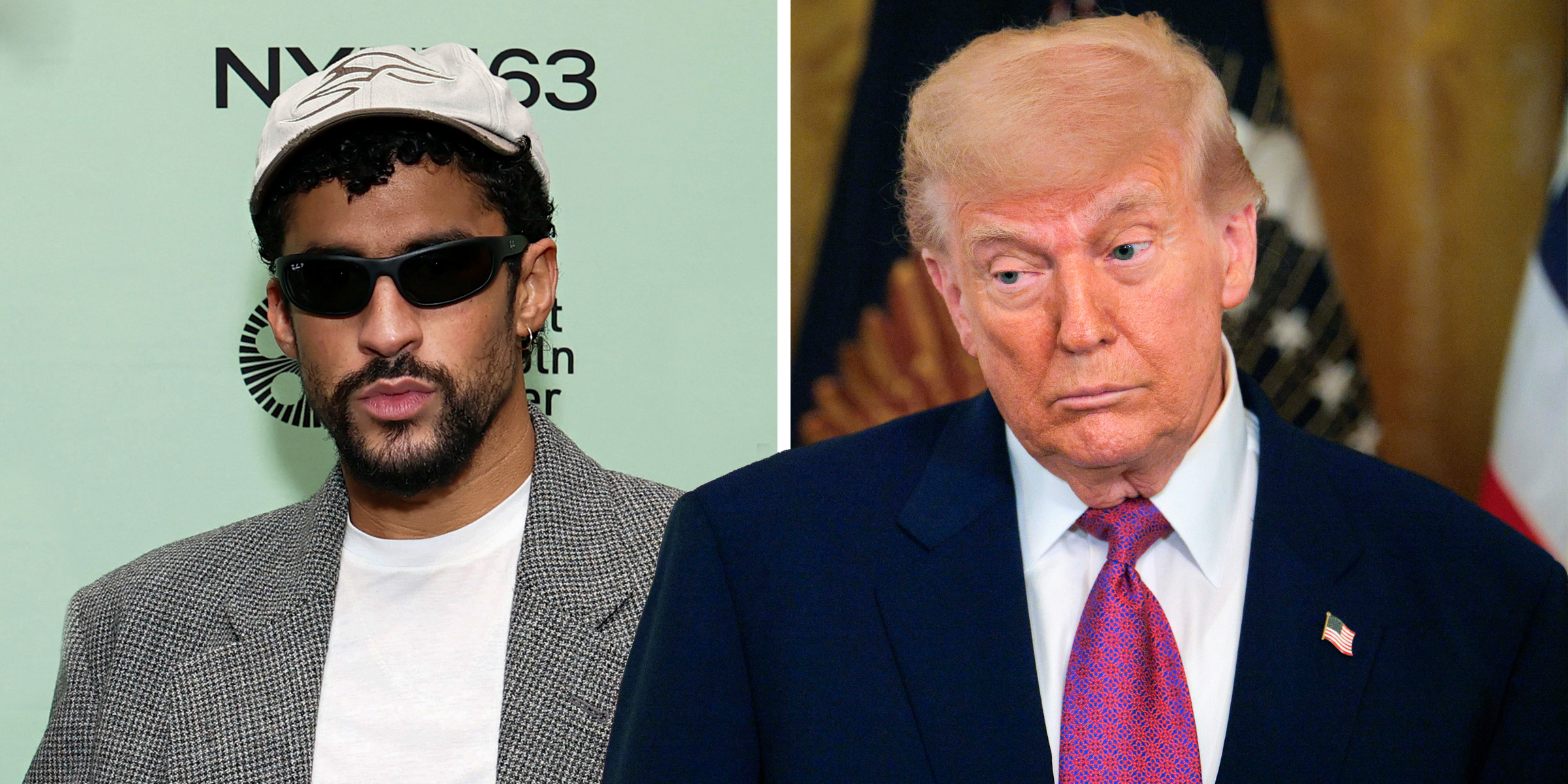 Bad Bunny | President Donald Trump | Source: Getty Images