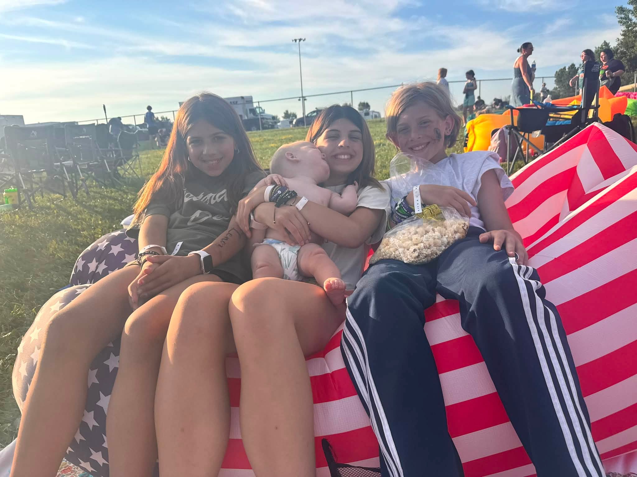 Here's a photo of Lindsey's kids, including Lenora and Jaelyn Manke in an image posted on July 12, 2026. | Source: Facebook/Lindsey Dash
