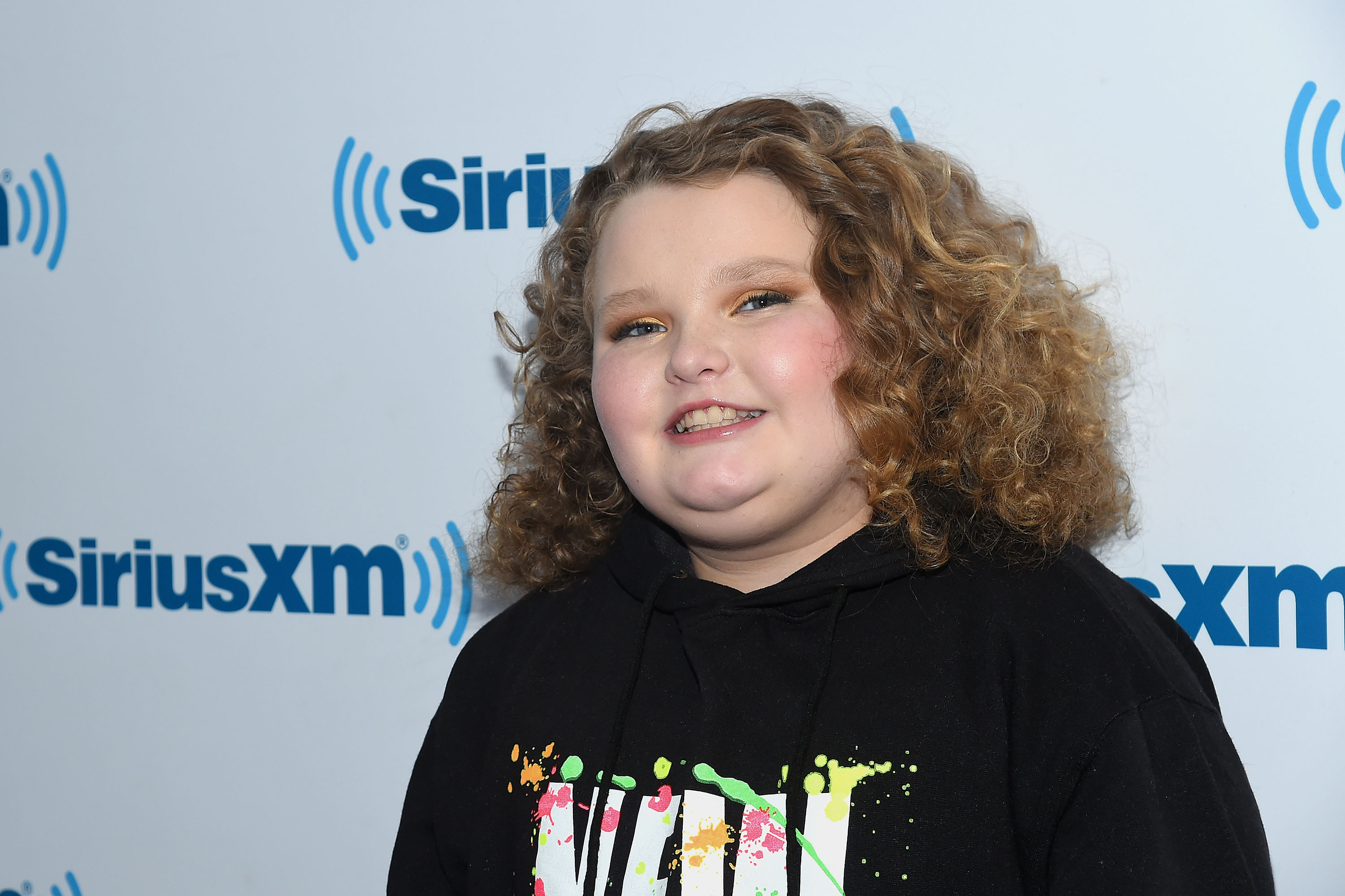 Alana 'Honey Boo Boo' Thompson visits at SiriusXM Studios on February 23, 2017 in New York City.