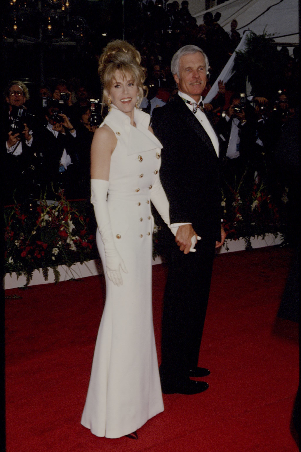 Jane Fonda and Ted Turner attend the 65th Film Oscars ceremony on August 30, 1992 | Source: Getty Images
