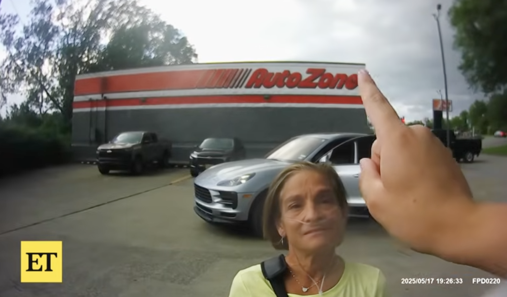 Mary Lou Retton trying to comply with an officer's sobriety test on May 17, 2025 in West Virginia | Source: YouTube/Entertainment Tonight