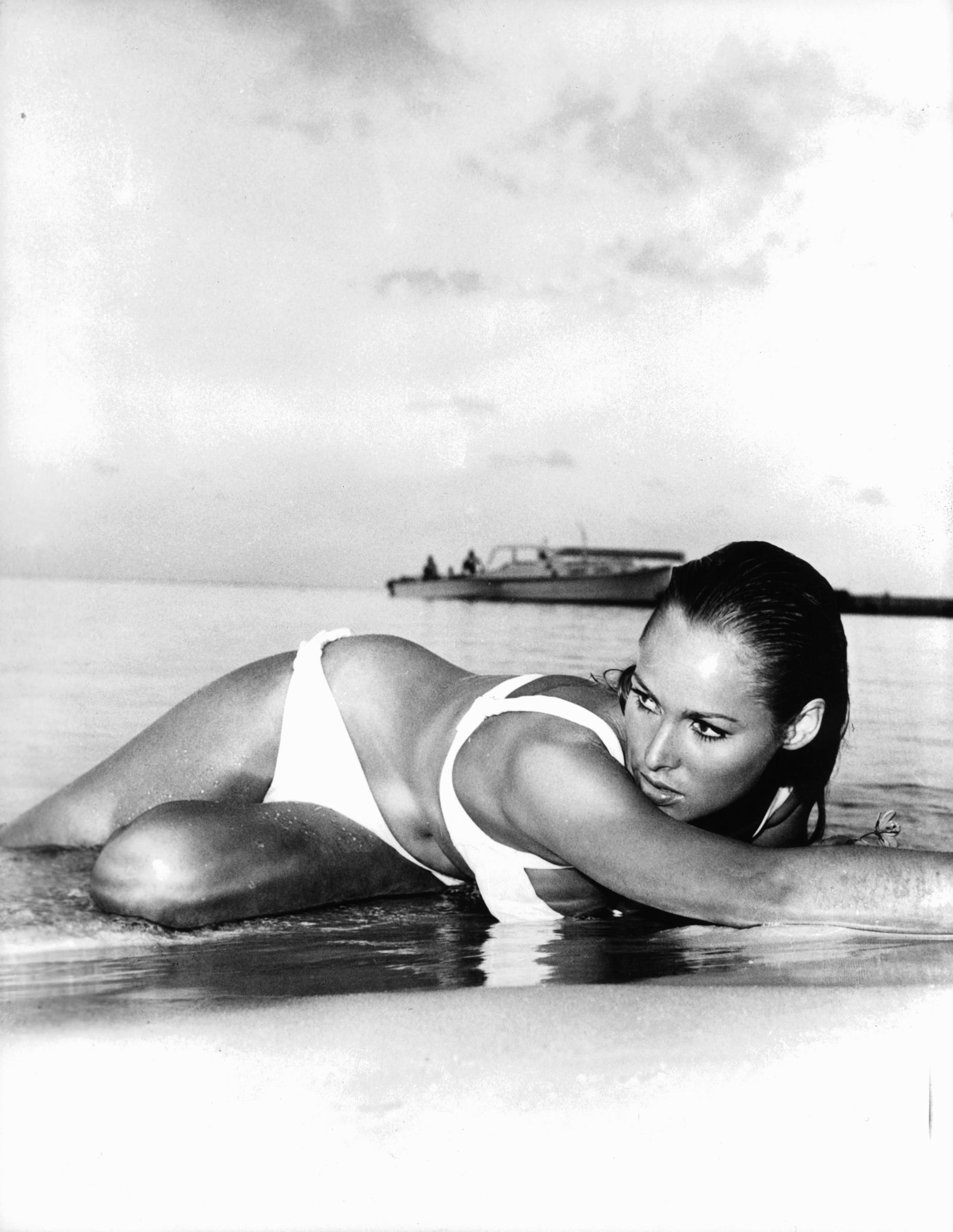 The former model on the set of "Dr. No," 1962 | Source: Getty Images