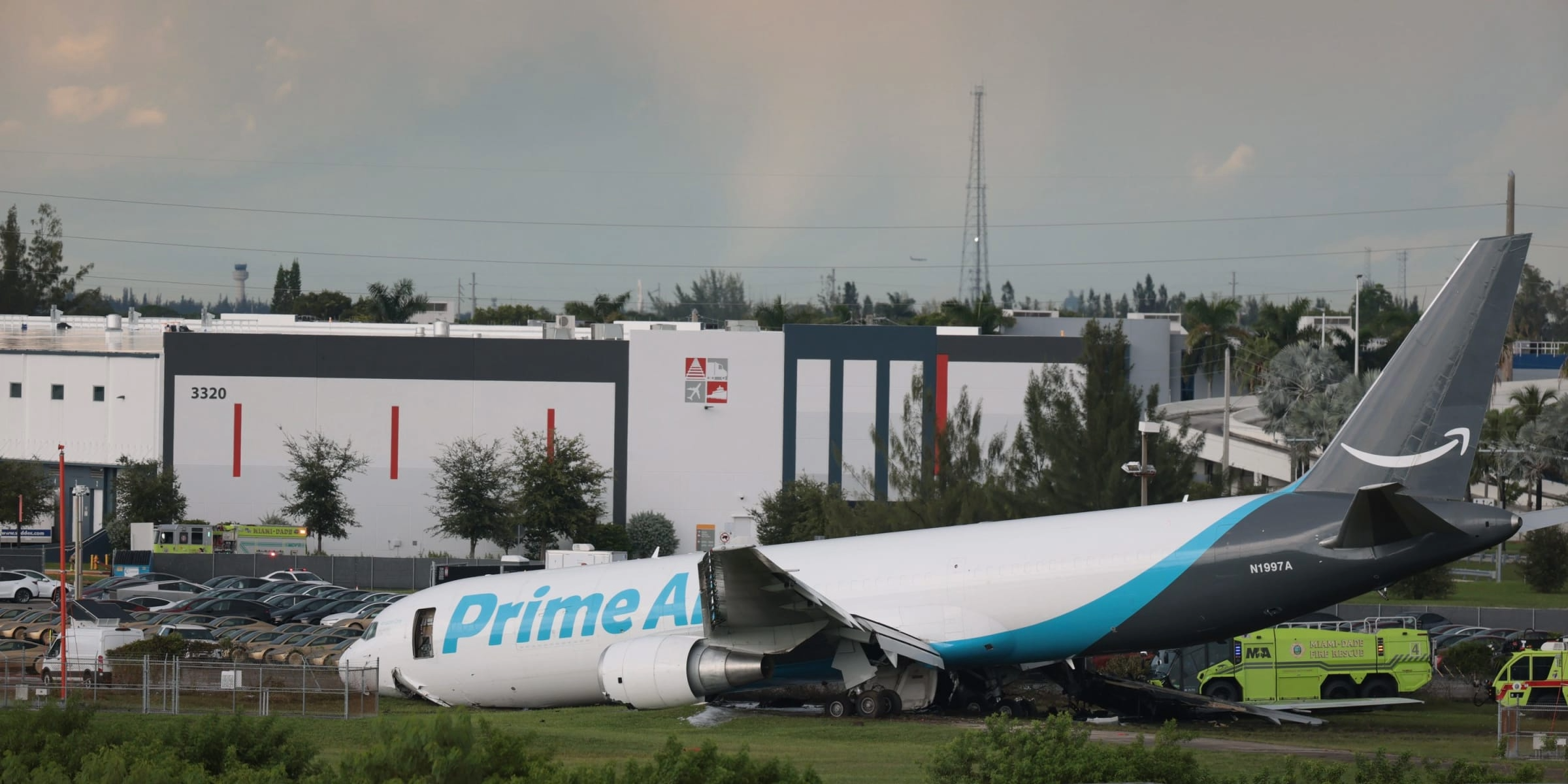 An Amazon Air cargo plane crashed at Miami International Airport | Source: Getty Images / Omahes