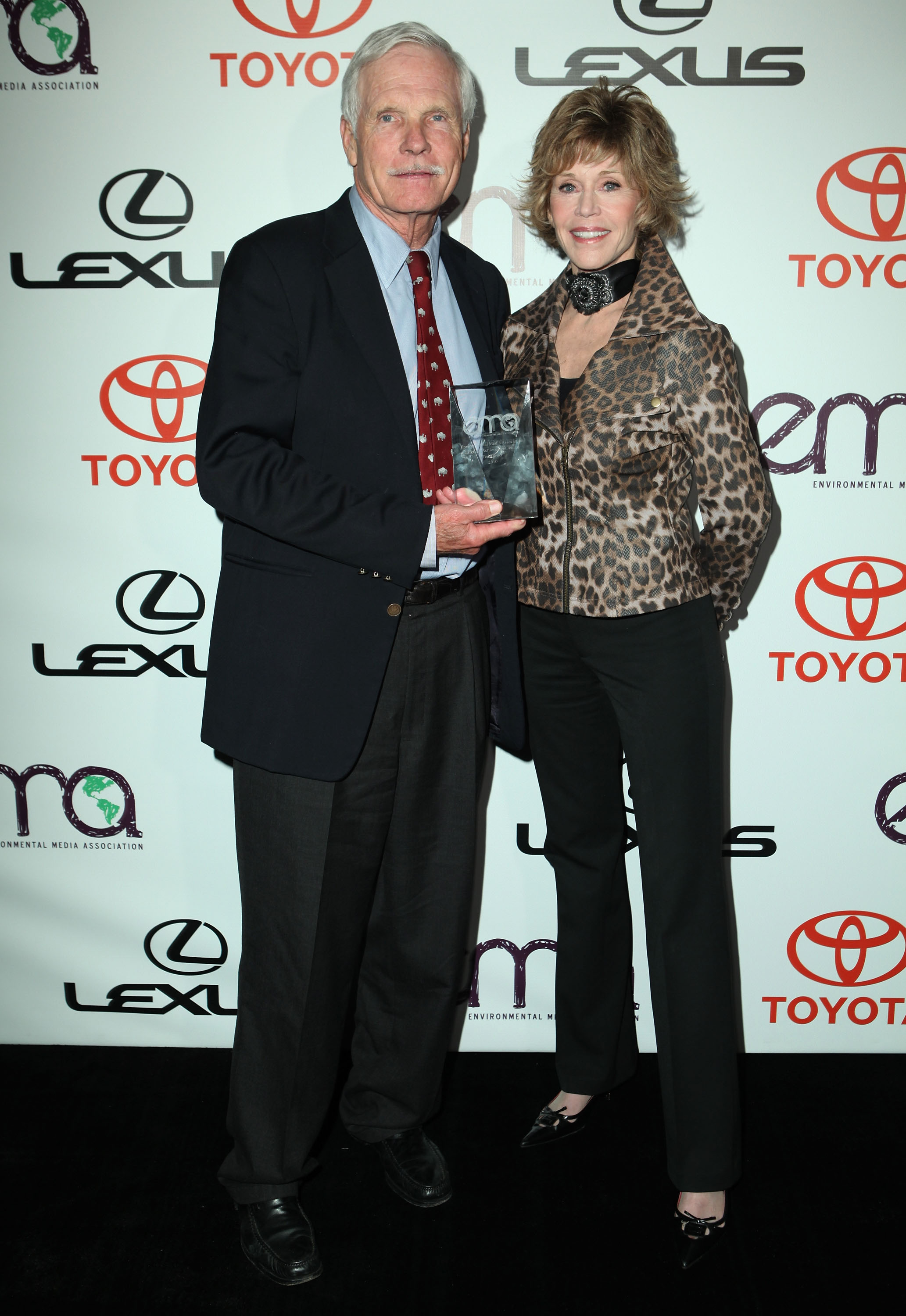 Ted Turner and Jane Fonda attend the 20th Annual Environmental Media Awards on October 16, 2010 | Source: Getty Images