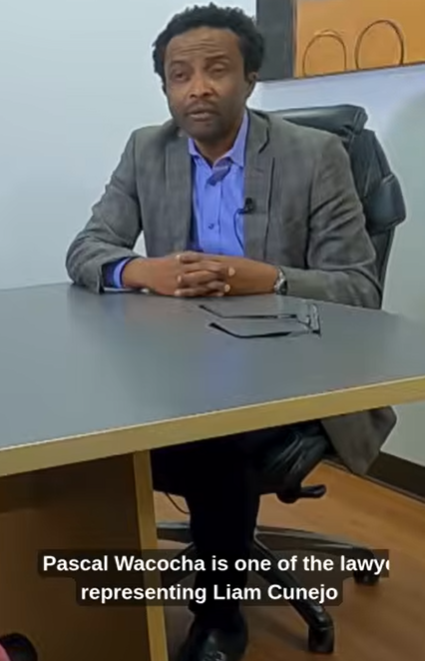 Paschal Nwokocha, an attorney representing Liam Conejo Ramos and his family, sits during an interview | Source: YouTube/kare11/shorts