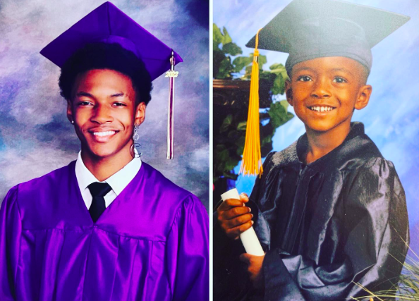 Side-by-side photos of Flex Alexander and Shanice's son, posted on May 27, 2022. | Source: Instagram/flexaforeal