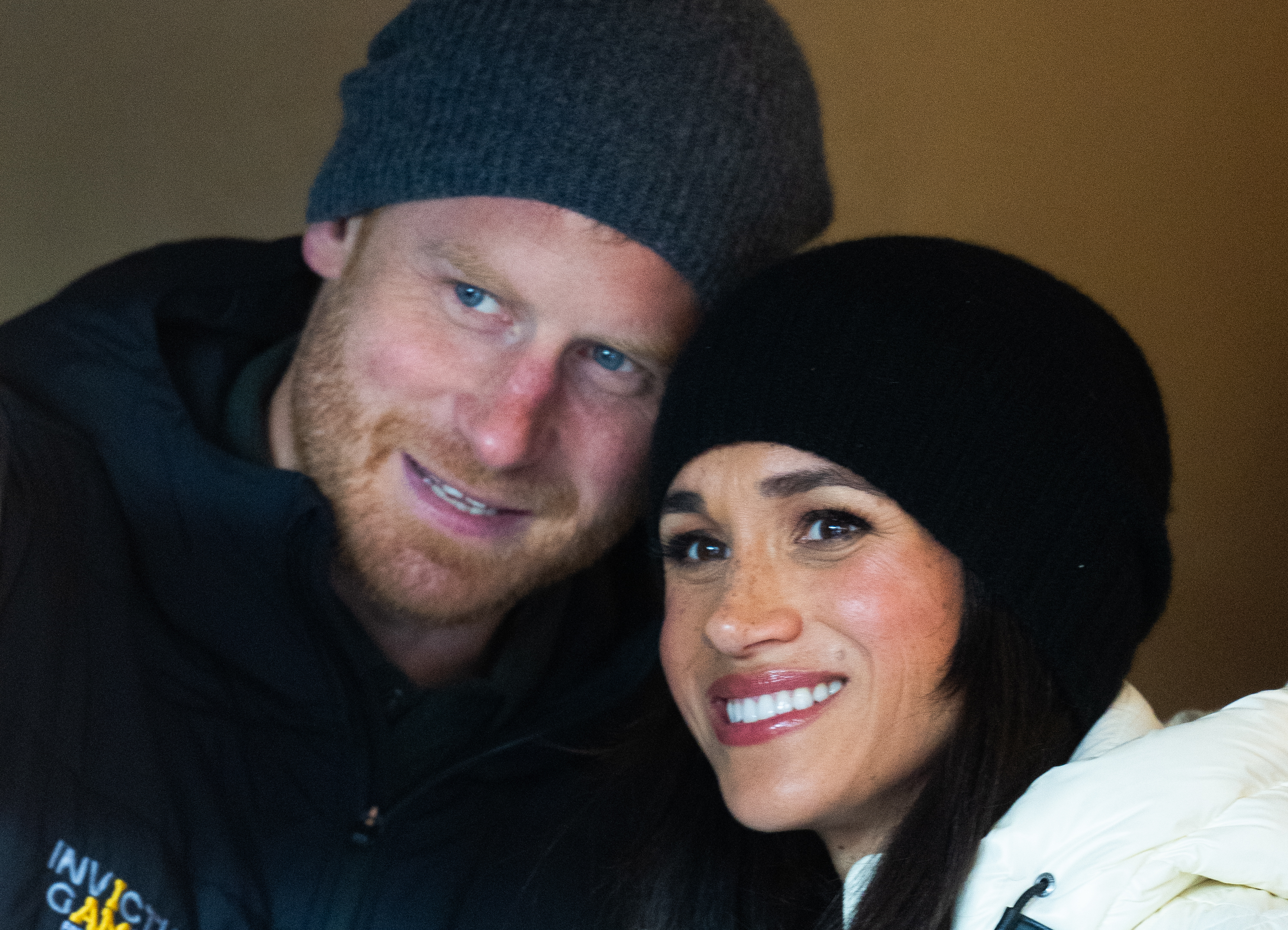 Prince Harry and Meghan Markle at the Whistler Welcoming Ceremony during day two of the 2025 Invictus Games on February 10 in British Columbia, Canada. | Source: Getty Images