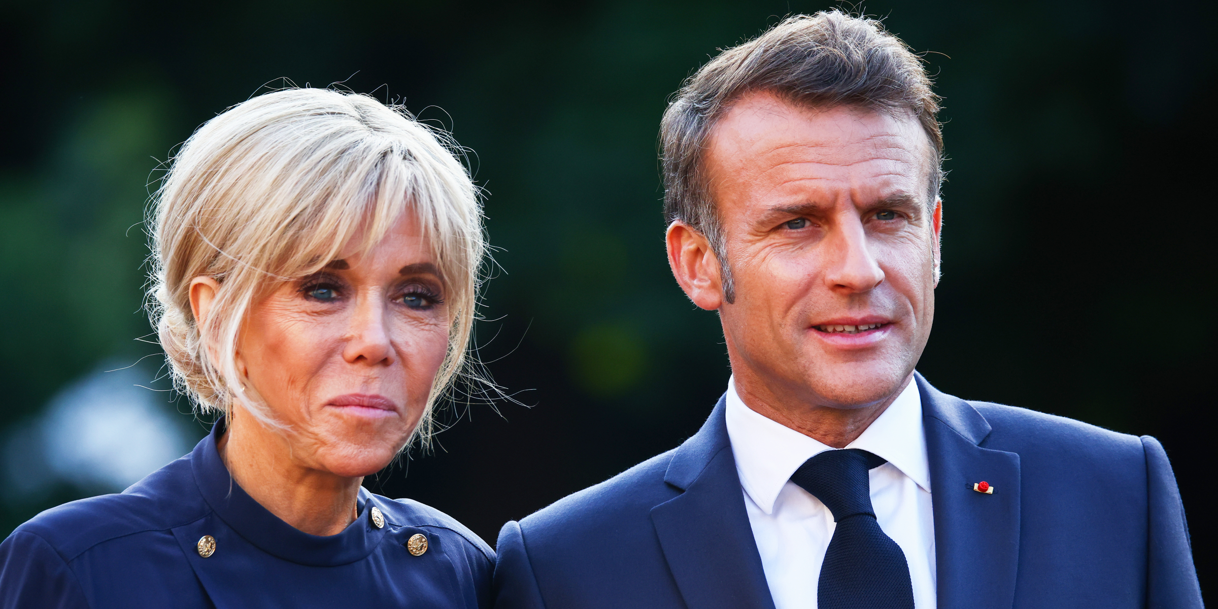 French First Lady Brigitte Macron and French President Emmanuel Macron. | Source: Getty Images