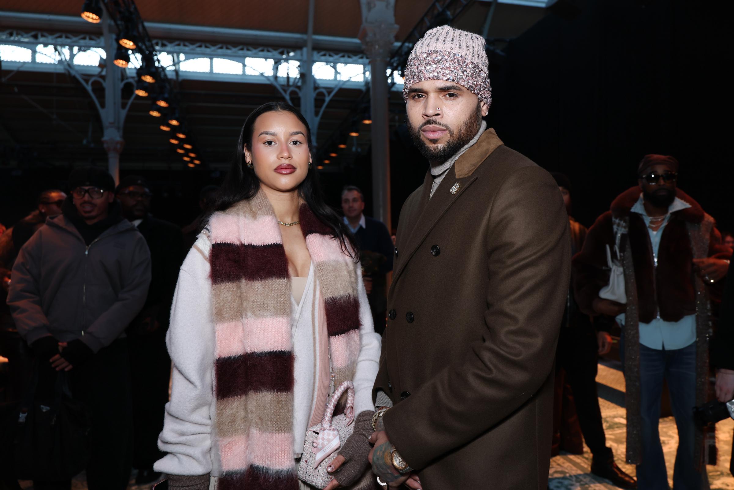 Jada Wallace and Chris Brown photographed on January 22, 2026 | Source: Getty Images