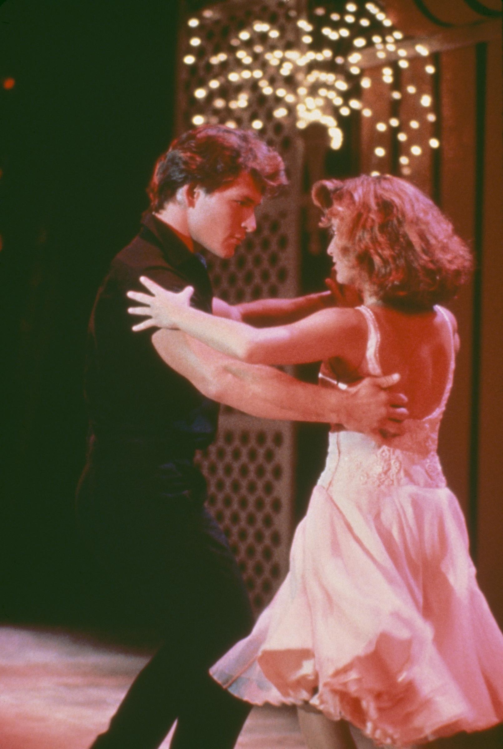Patrick Swayze and Jennifer Grey as their characters Johnny and Baby from "Dirty Dancing" in 1987. | Source: Getty Images