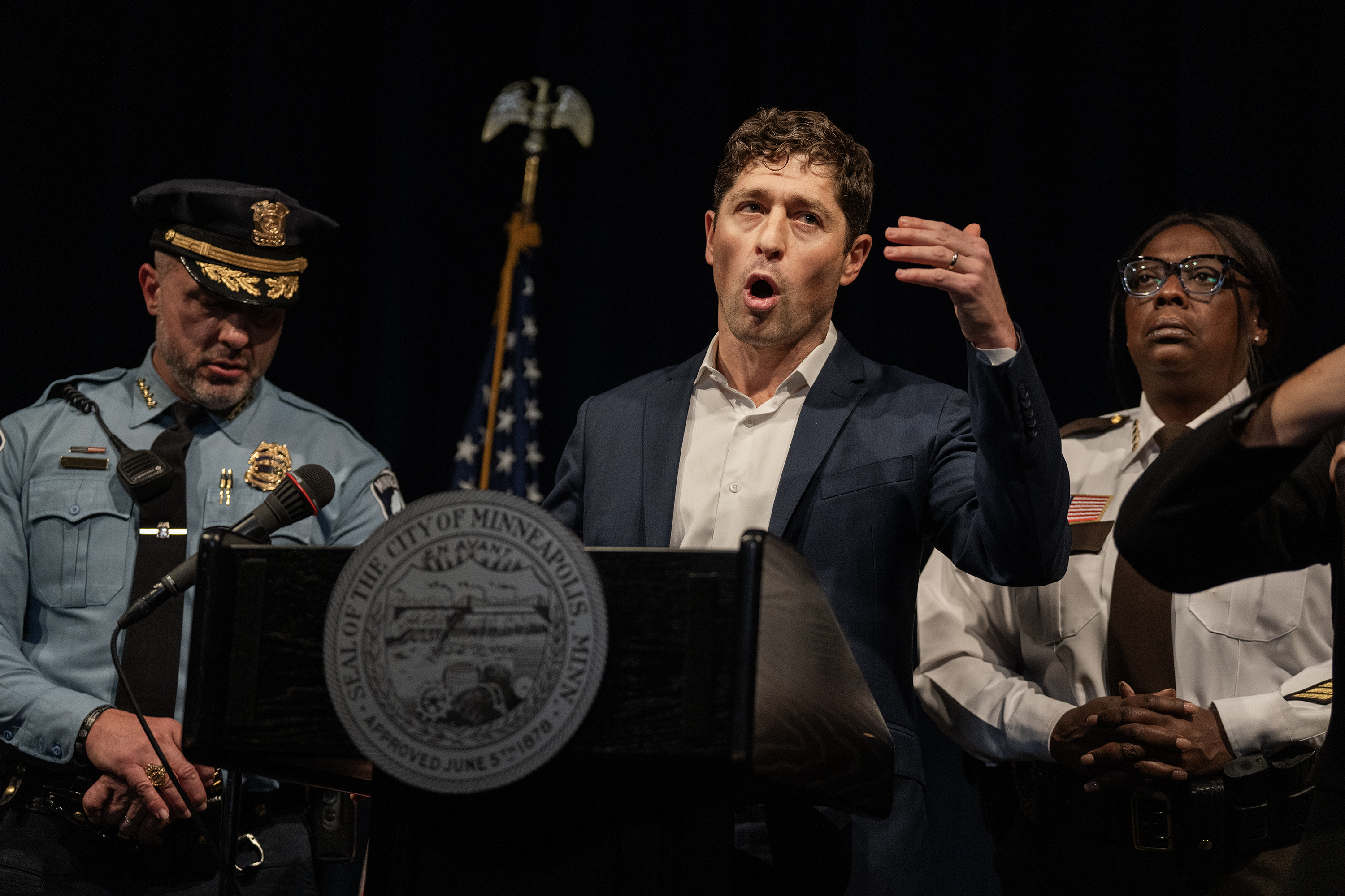 Minneapolis Mayor Jacob Frey speaks at a news conference after a fatal ICE-related shooting on January 7, 2026 | Source: Getty Images