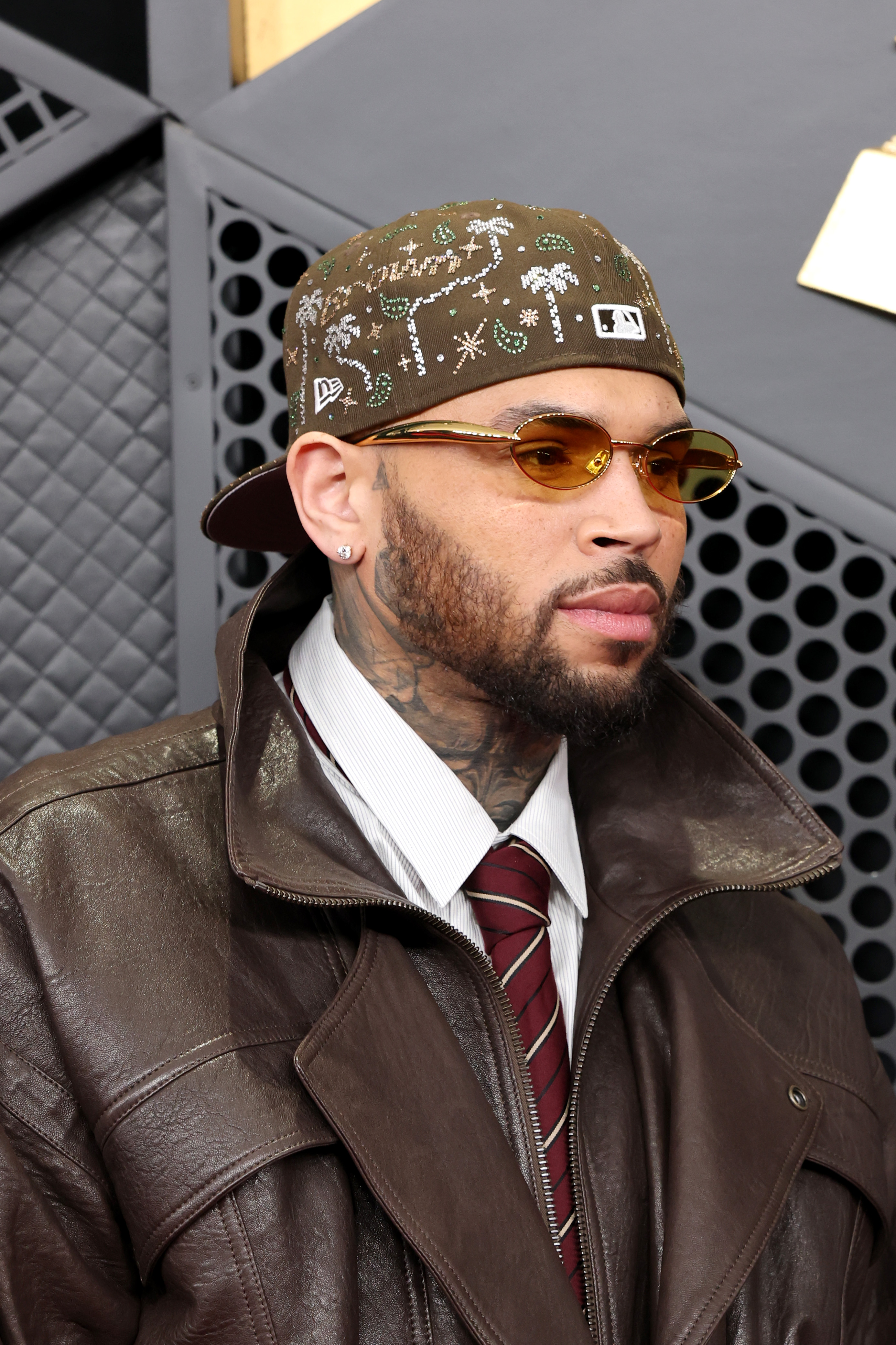 Chris Brown at the 68th GRAMMY Awards in Los Angeles, California on February 1, 2026. | Source: Getty Images