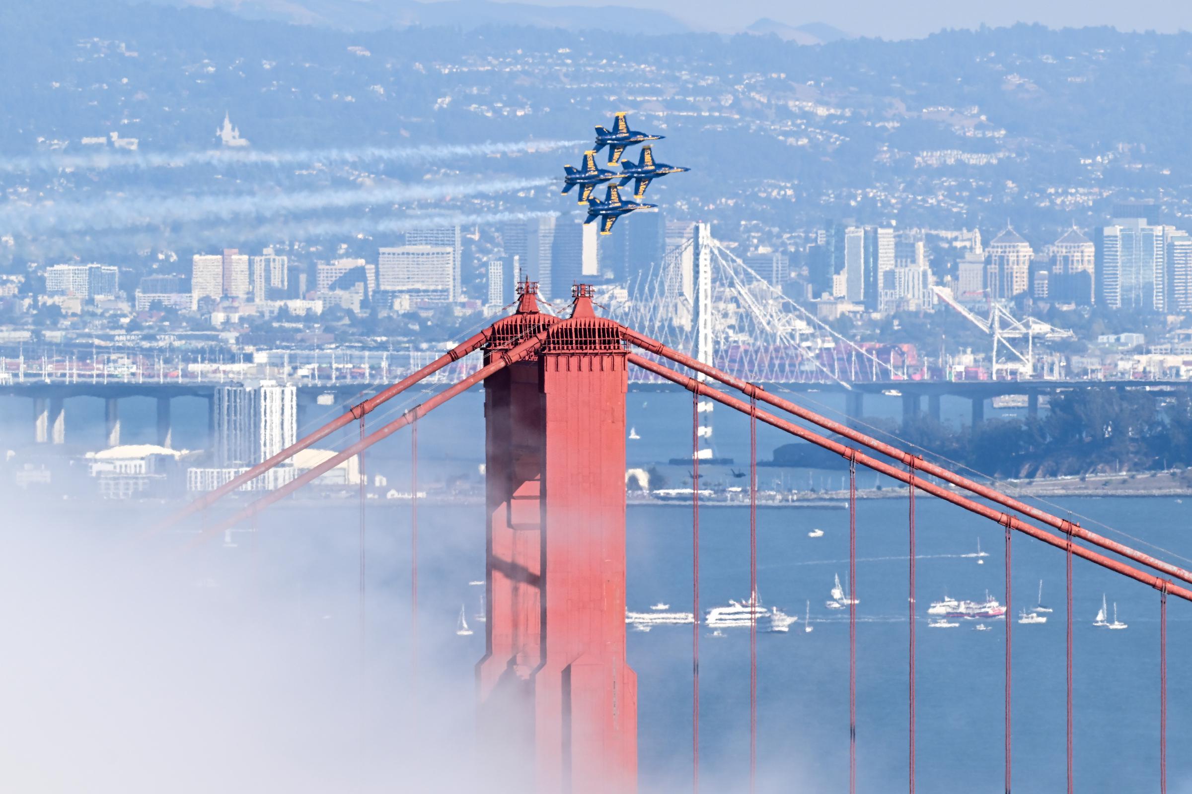 Blue Angels during San Francisco's 2024 Fleet Week. Ann had continued sharing her enjoyment of the annual air show in the days leading up to her death. | Source: Getty Images