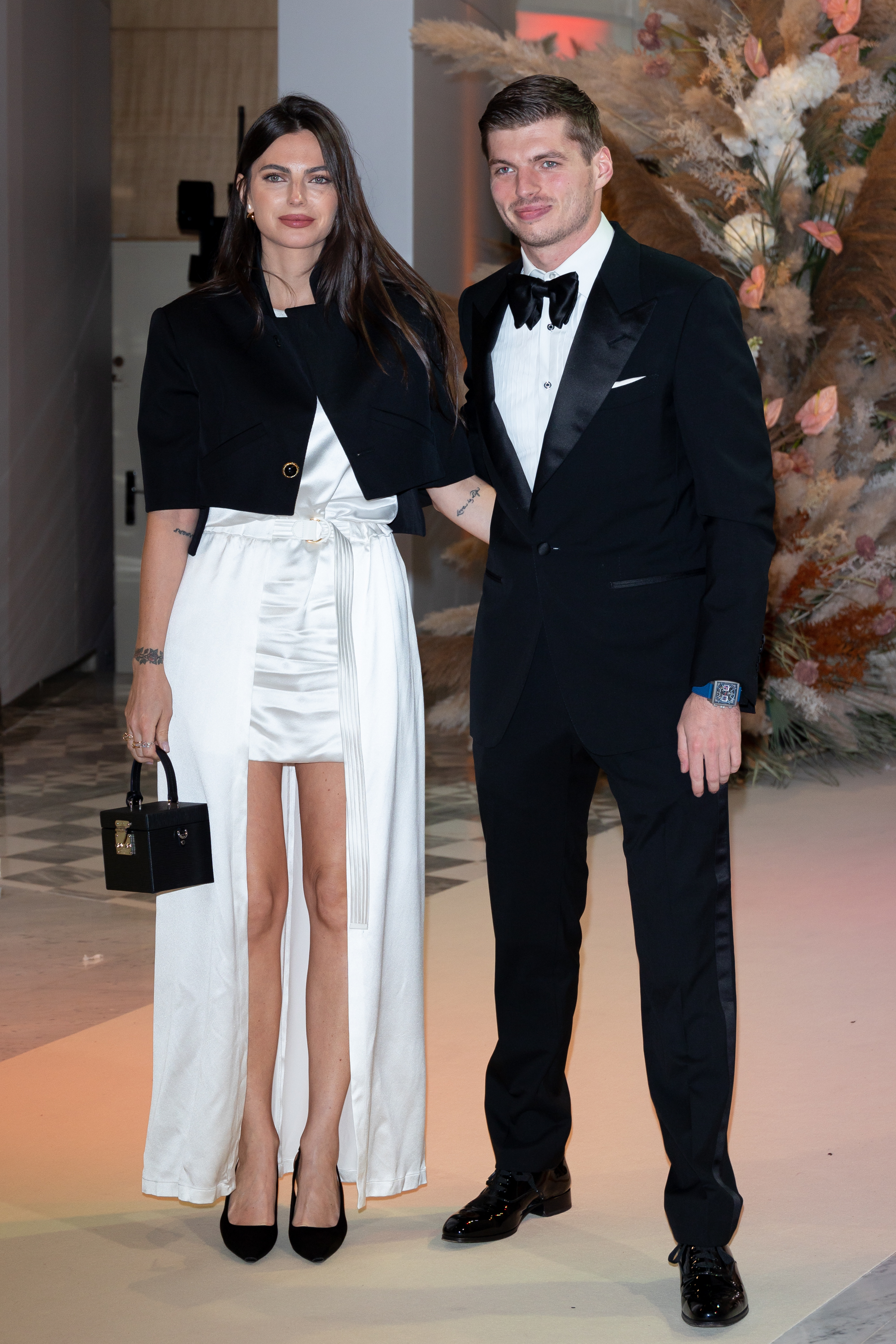 Kelly Piquet and Max Verstappen attend the Gala Dinner for the Formula One Grand Prix of Monaco in Monte-Carlo, Monaco, on May 28, 2023, stepping out for a formal event during the iconic race weekend.