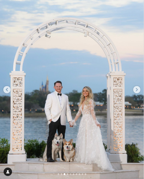 A screnshot of Shelby and Marissa Blackstock on their wedding day from an Instagram post dated July 17, 2022. | Source: Instagram/rissablackstock