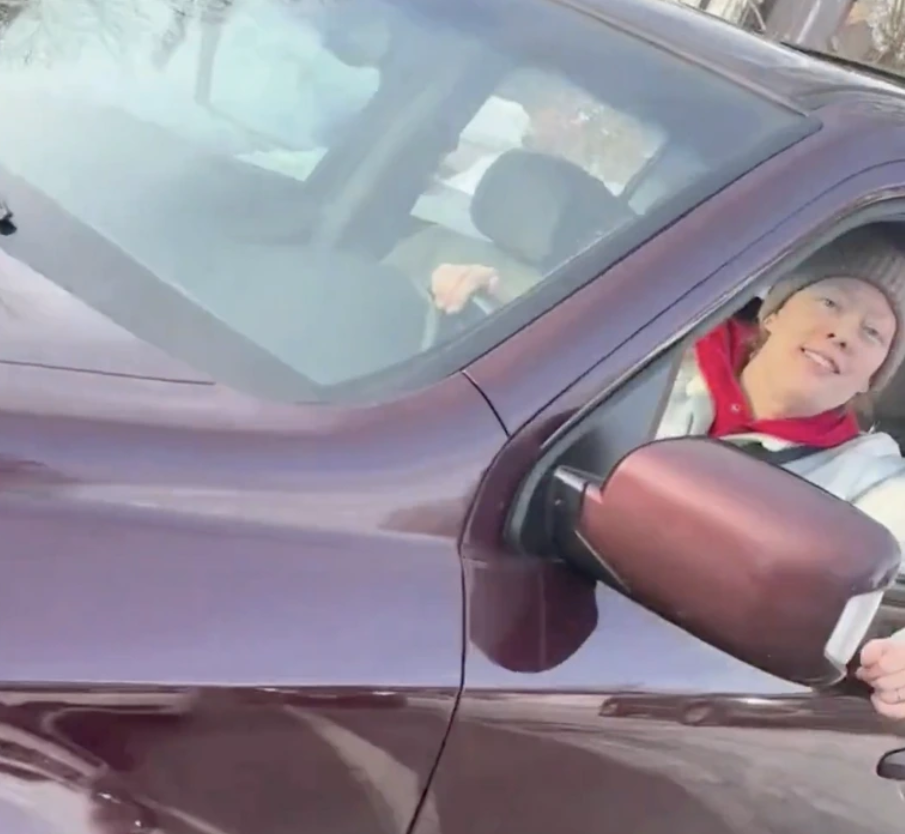 Renee Good turns to the window as the ICE agent approaches, posted on January 9, 2026. | Source: YouTube/FoxNews