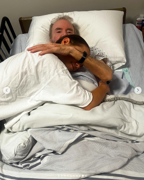 Carl Westcott sharing an embrace with a loved one while in hospice care, posted on November 9, 2023. | Source: Instagram/kameronwestcott