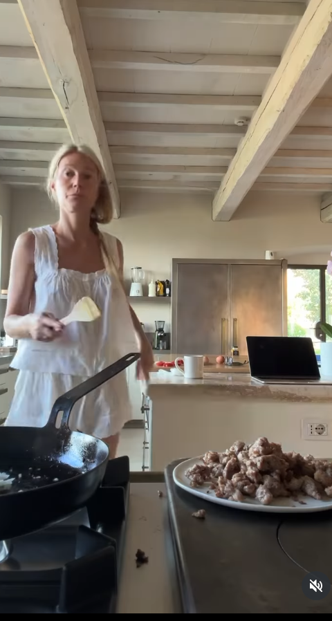 Gwyneth Paltrow in the kitchen, dated June 15, 2025 | Source: Instagram/gwynethpaltrow
