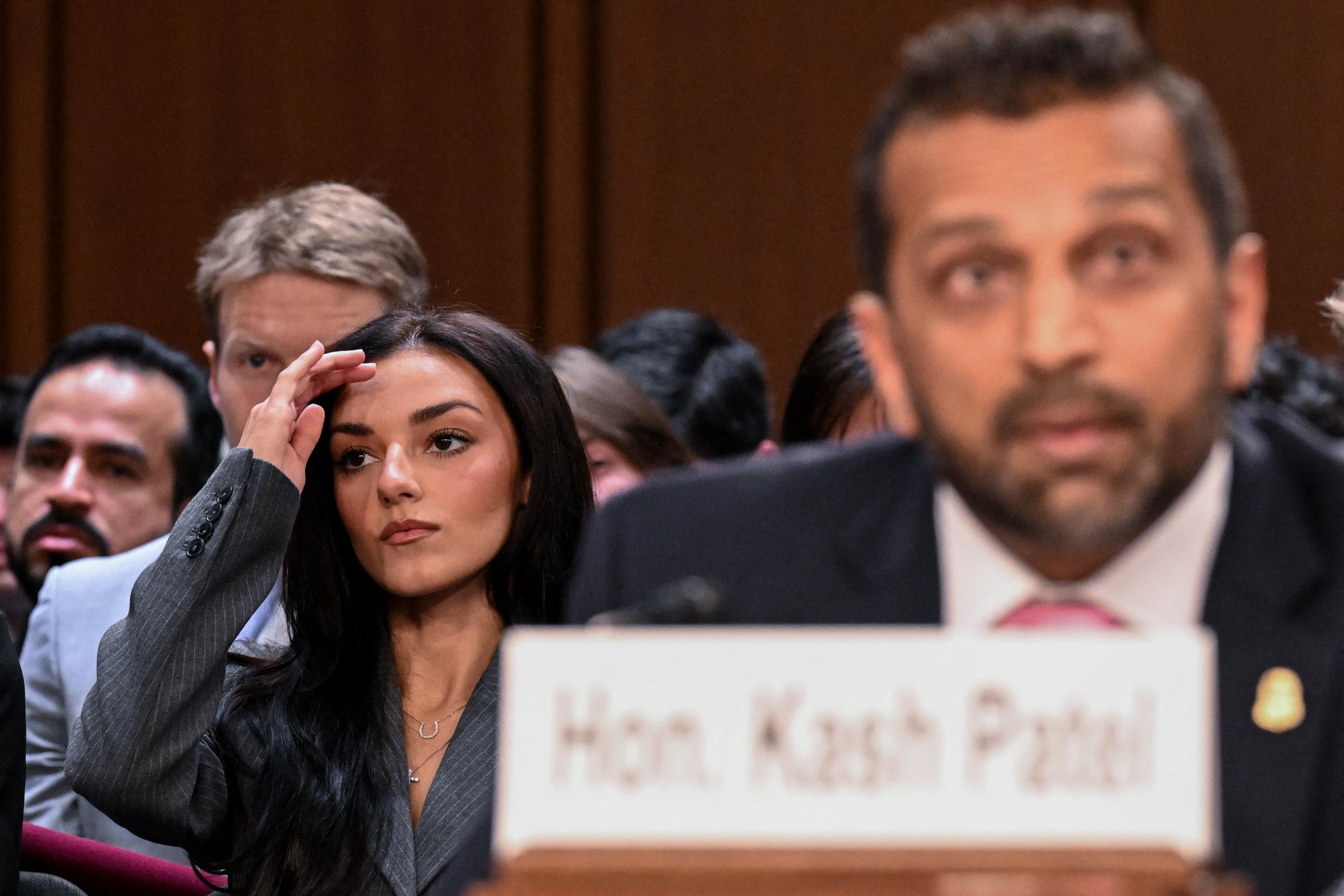 Wilkins made the appearance on her own at an event featuring the “Make Everyone Healthy Again” campaign, one of several public outings that placed her in the spotlight independently of Patel. | Source: Getty Images