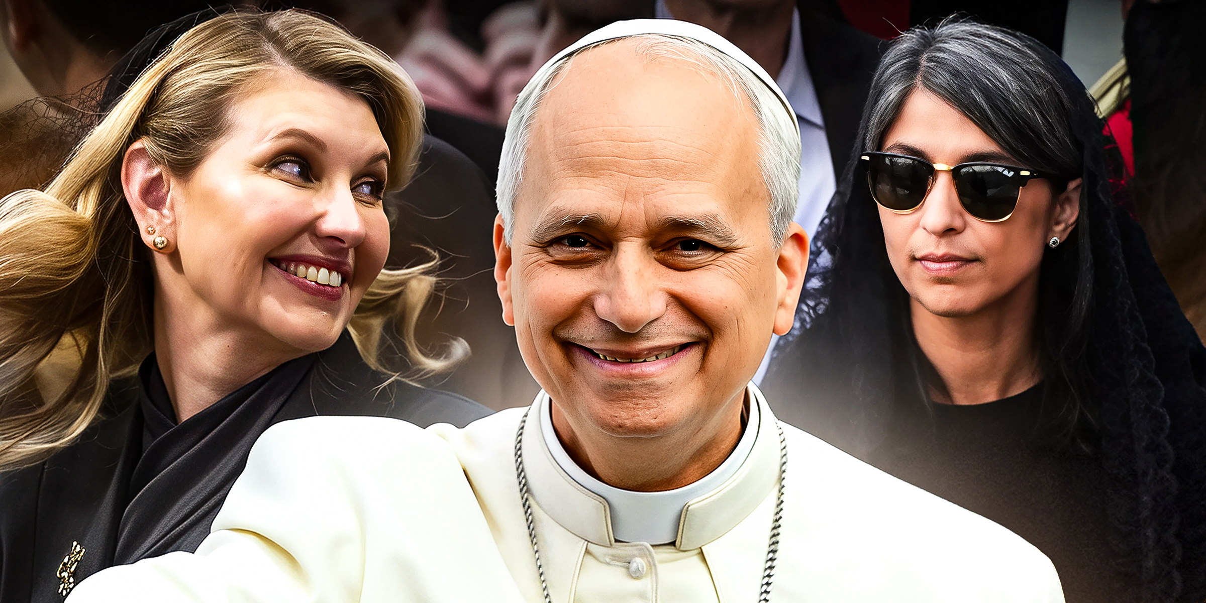 Olena Zelenska | Pope Leo XIV | US Second Lady Usha Vance | Source: Getty Images